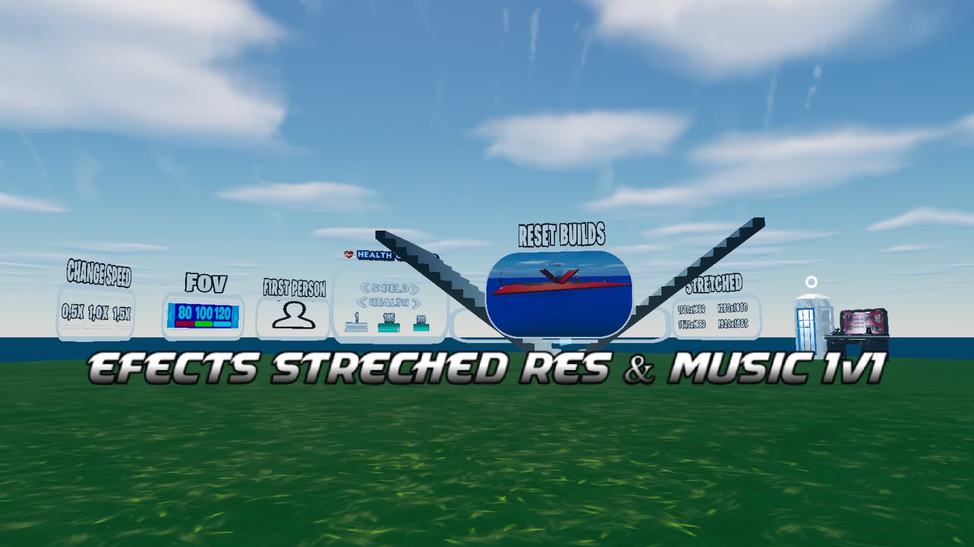 Efects Stretched Res & Music 1V1