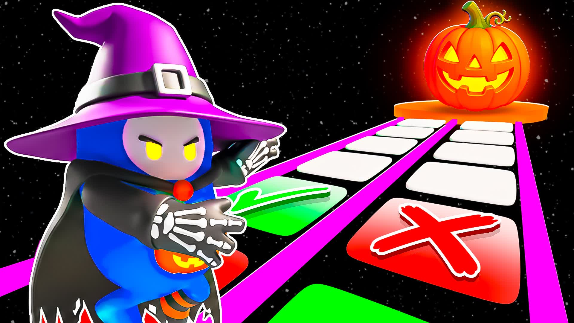 🎃 HALLOWEEN GLASS BRIDGE FALL GUYS OBBY