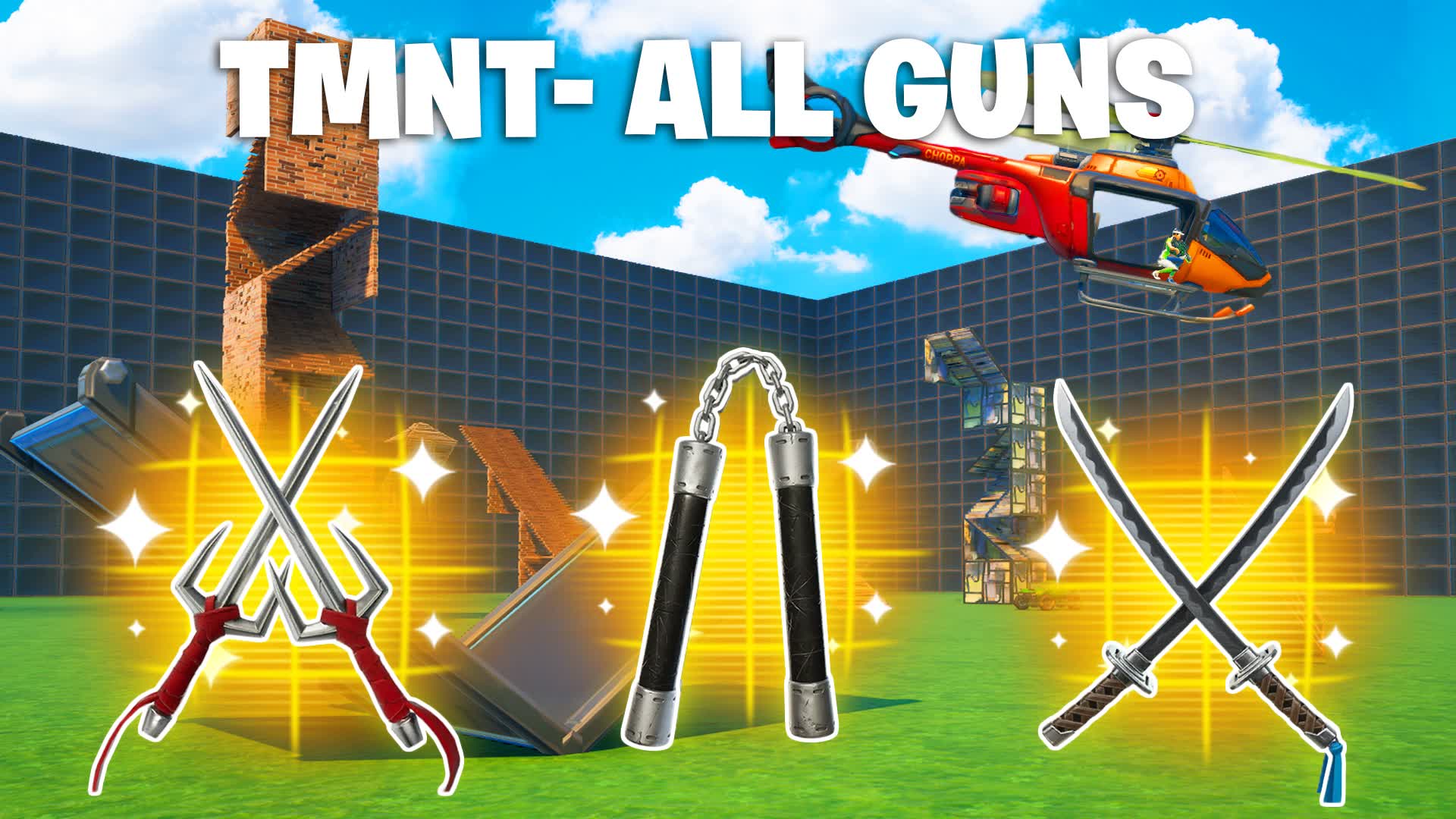 TMNT⭐ ALL WEAPONS & VEHICLES 1V1 FFA