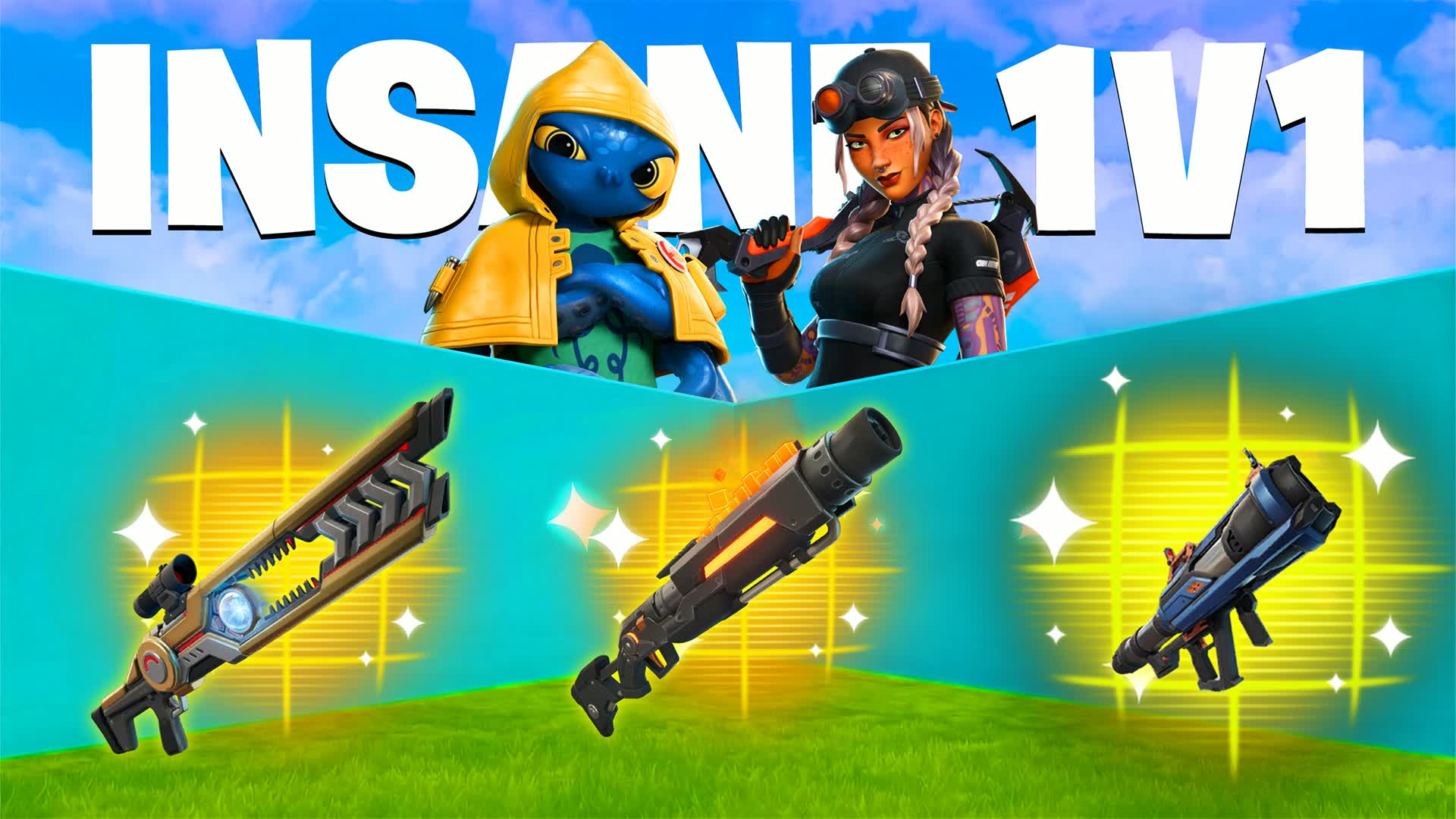INSANE 1V1 - ALL GUNS & SECRETS
