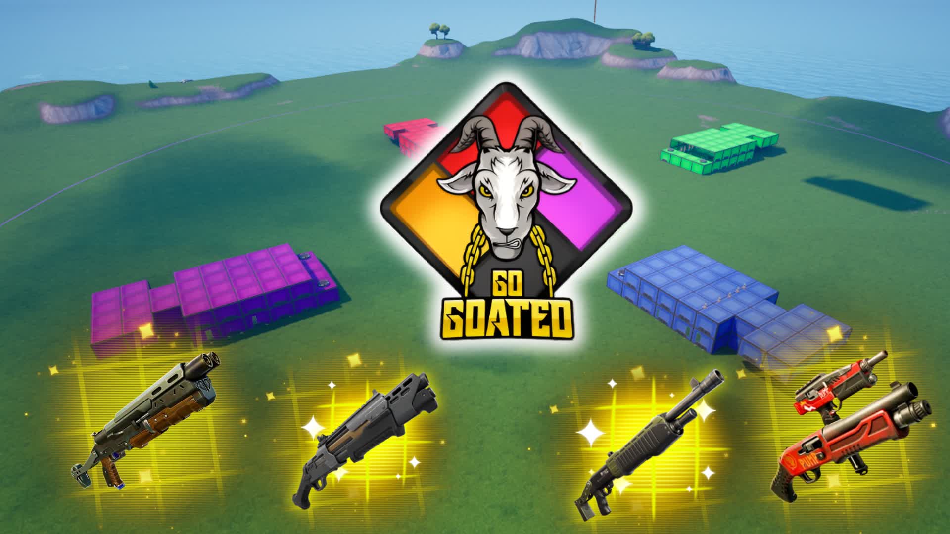 GO GOATED! 4V4 ZONE WARS🌌🌌