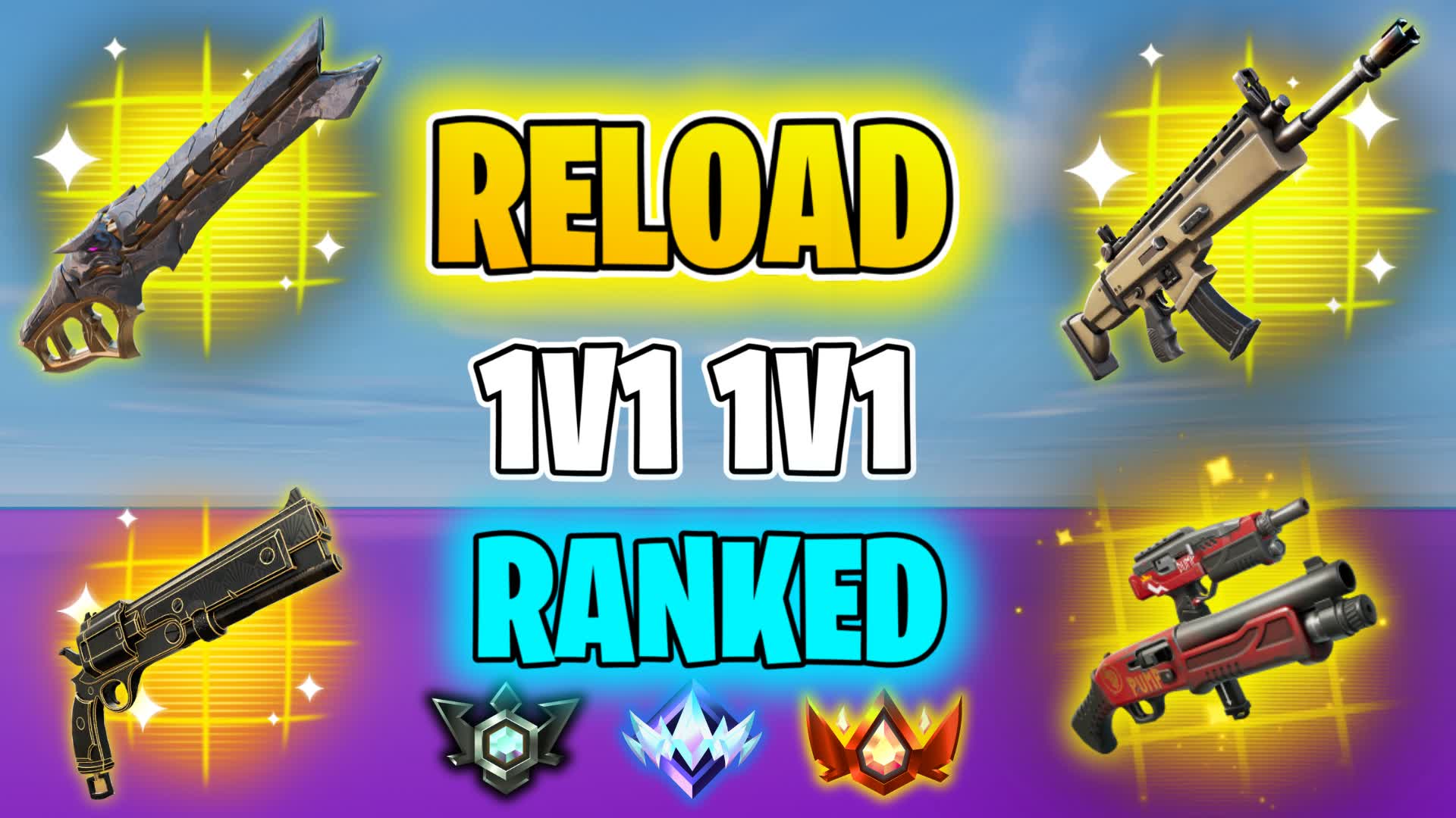 1v1v1 Ranked Reload  1v1 FFA BATTLE