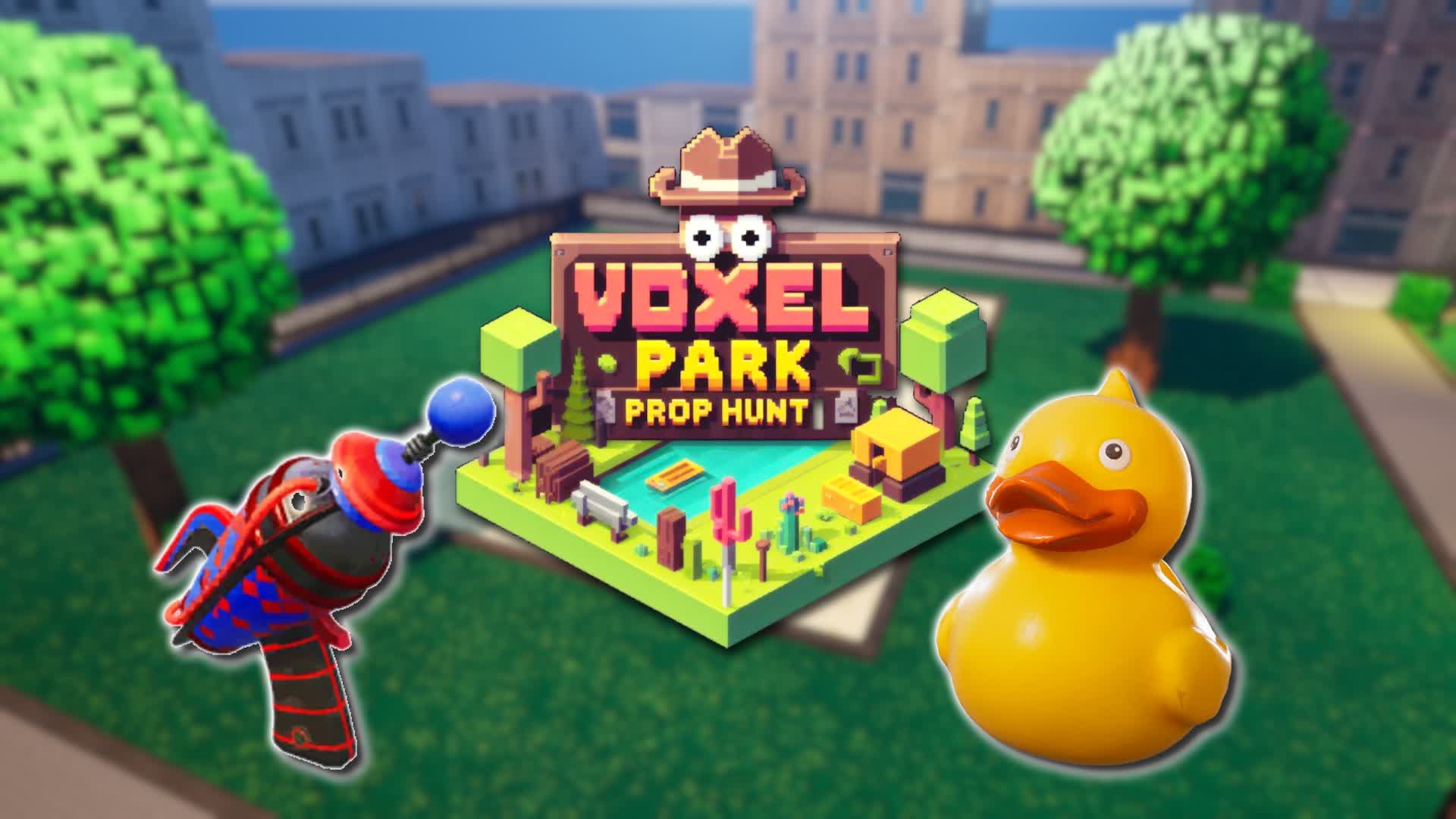 VOXEL PARK PROP HUNT! 🌲