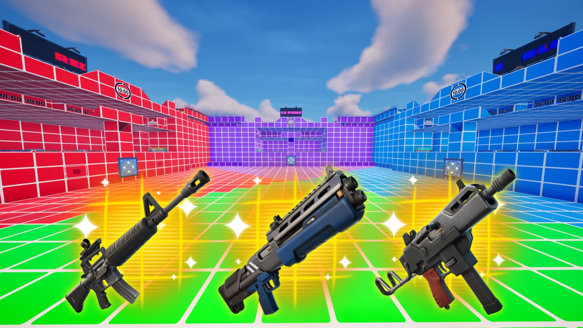 BIG RED vs BLUE vs GREEN vs PURPLE