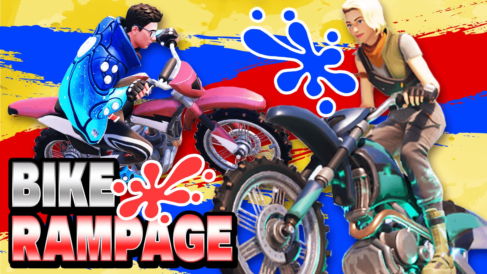 BIKE RAMPAGE  🏍 SPLASH COLOR BATTLE