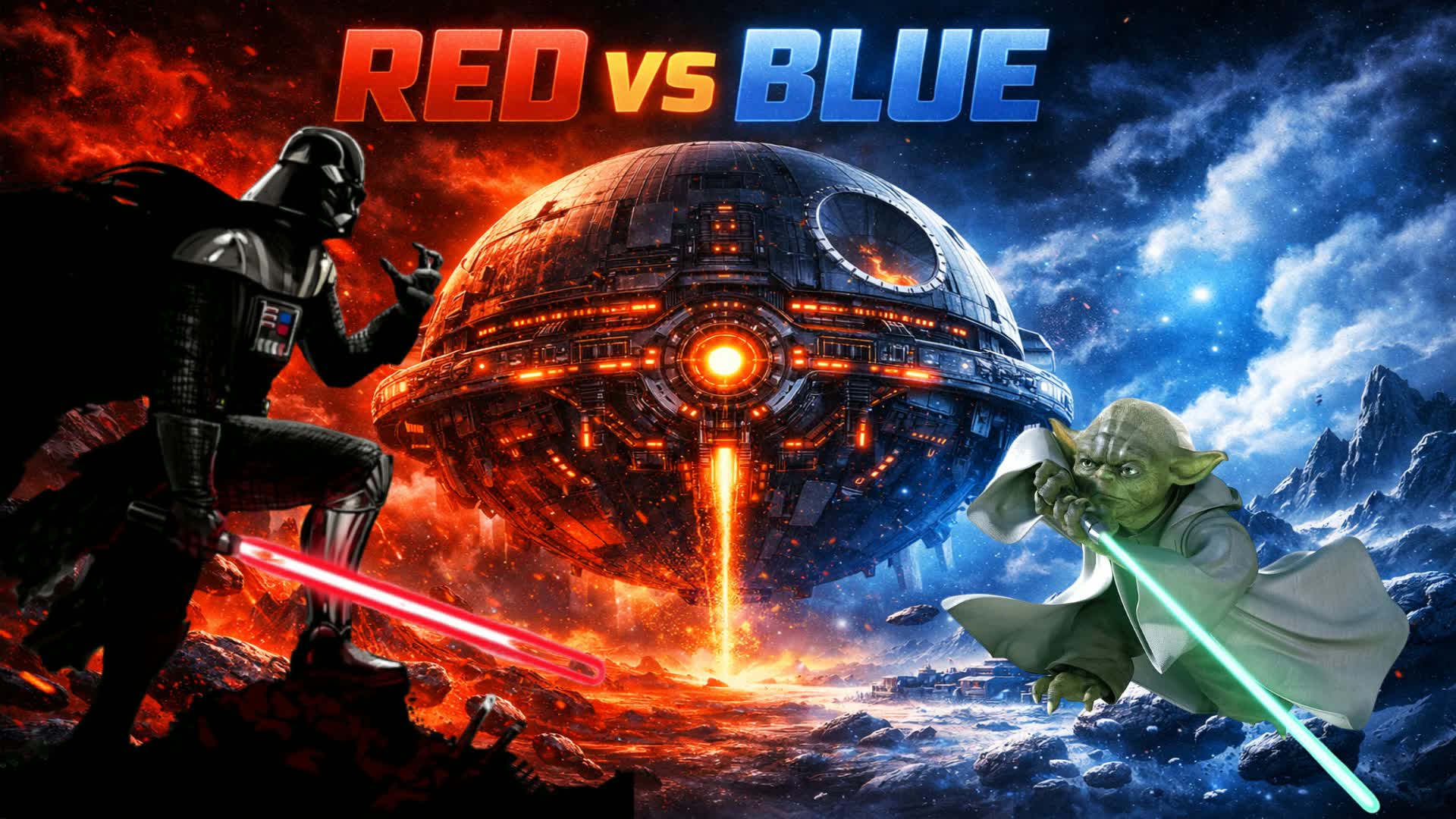 STAR WARS HERO BATTLE RED VS BLUE