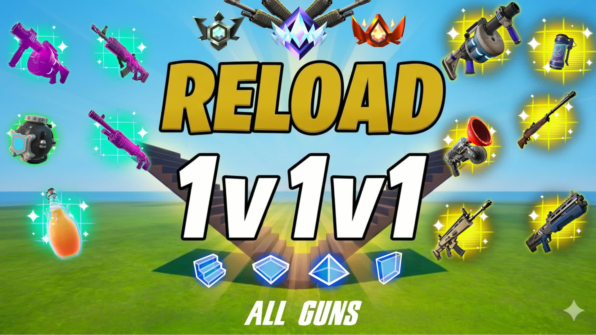 Mega 1v1v1 All Guns / FFA