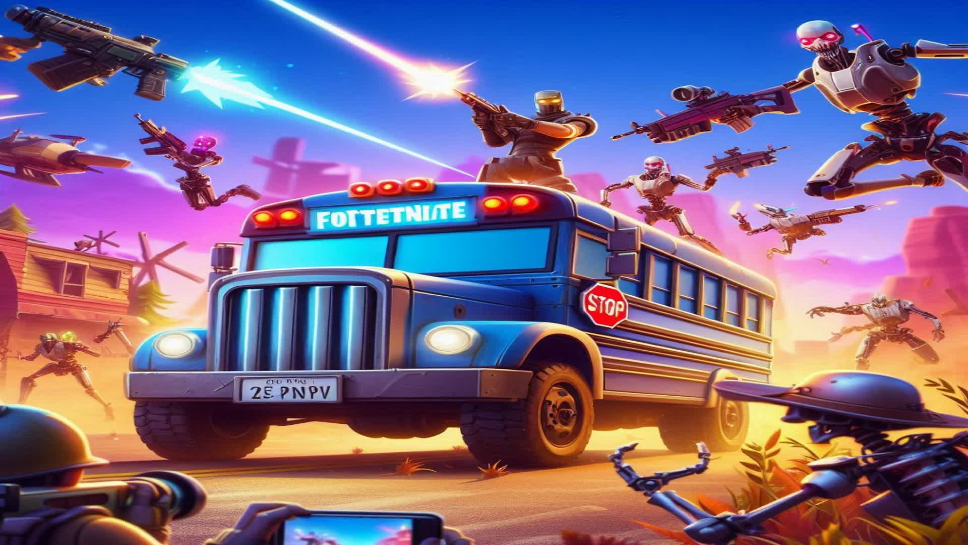 Battle Bus Aim Practice!!!