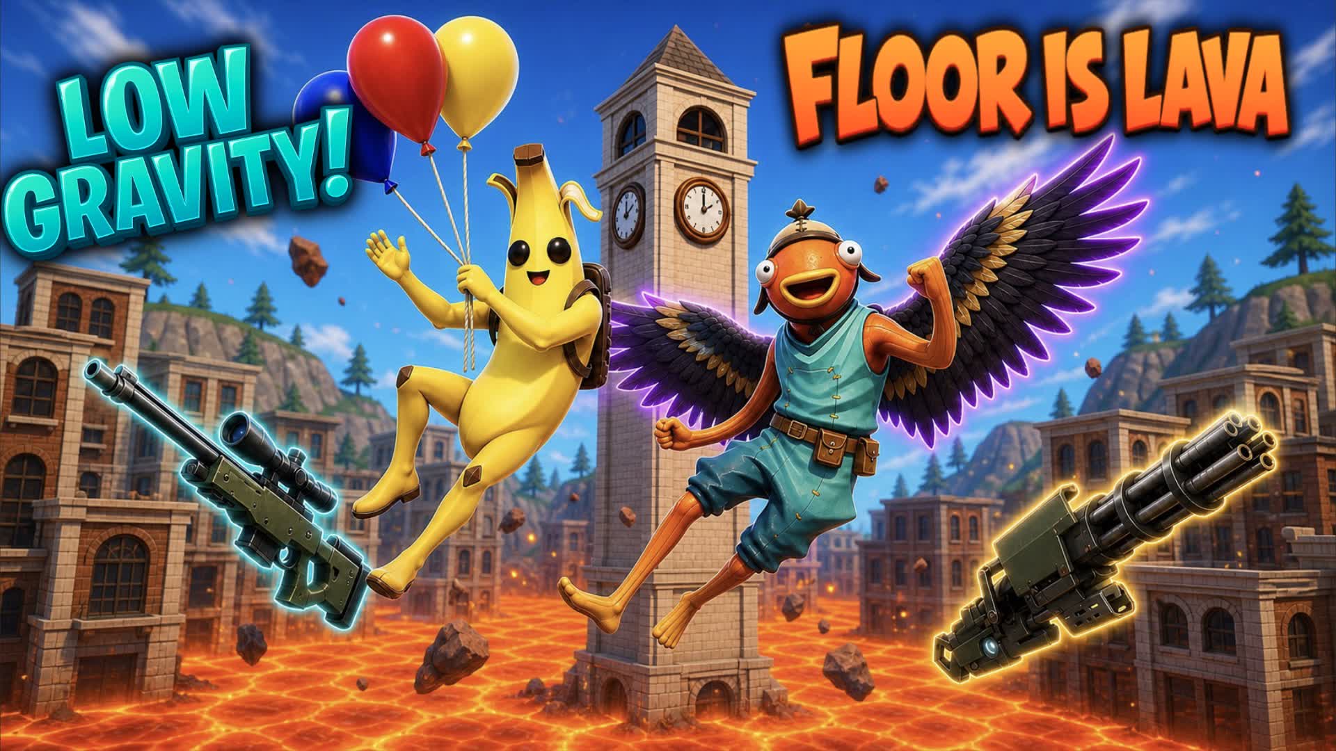 THE FLOOR IS LAVA LOW GRAVITY PARTY GAME