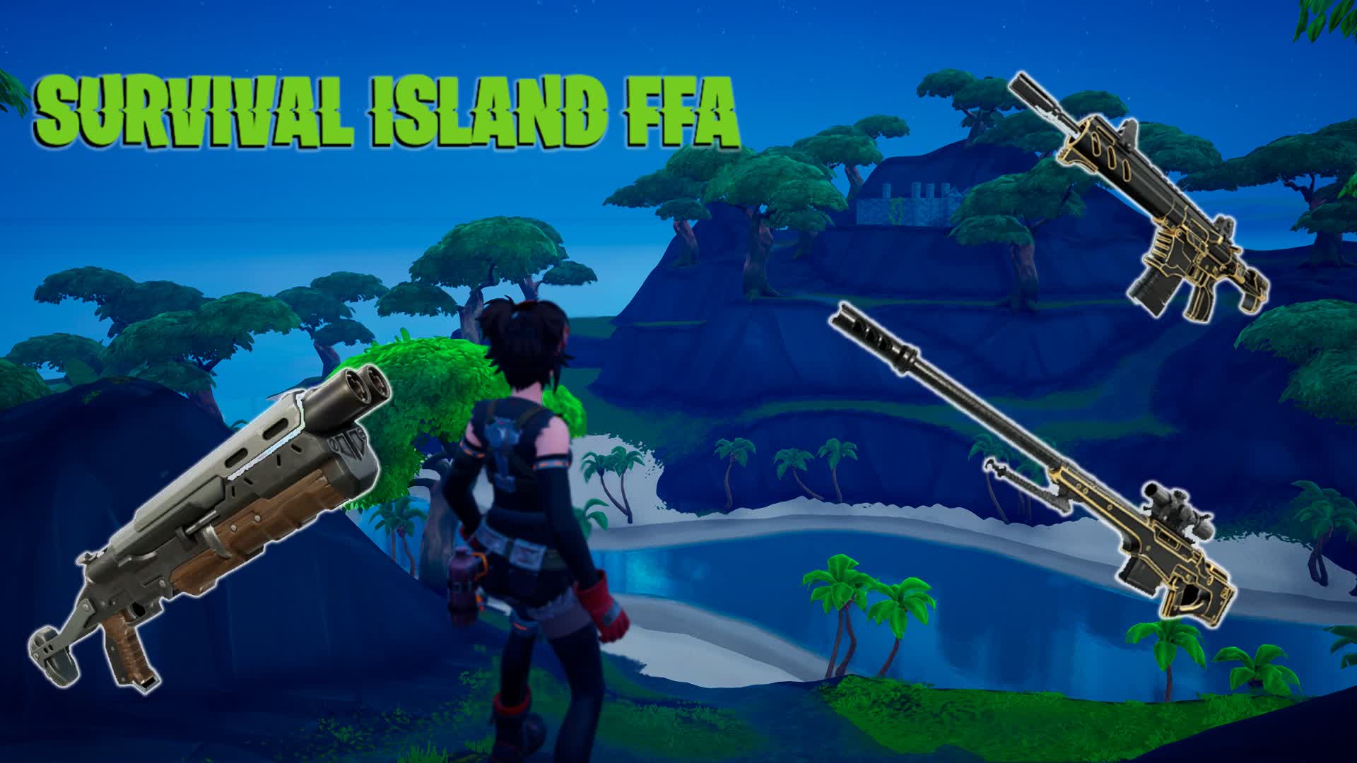 SURVIVAL ISLAND FFA / NEW GUNS 🔴