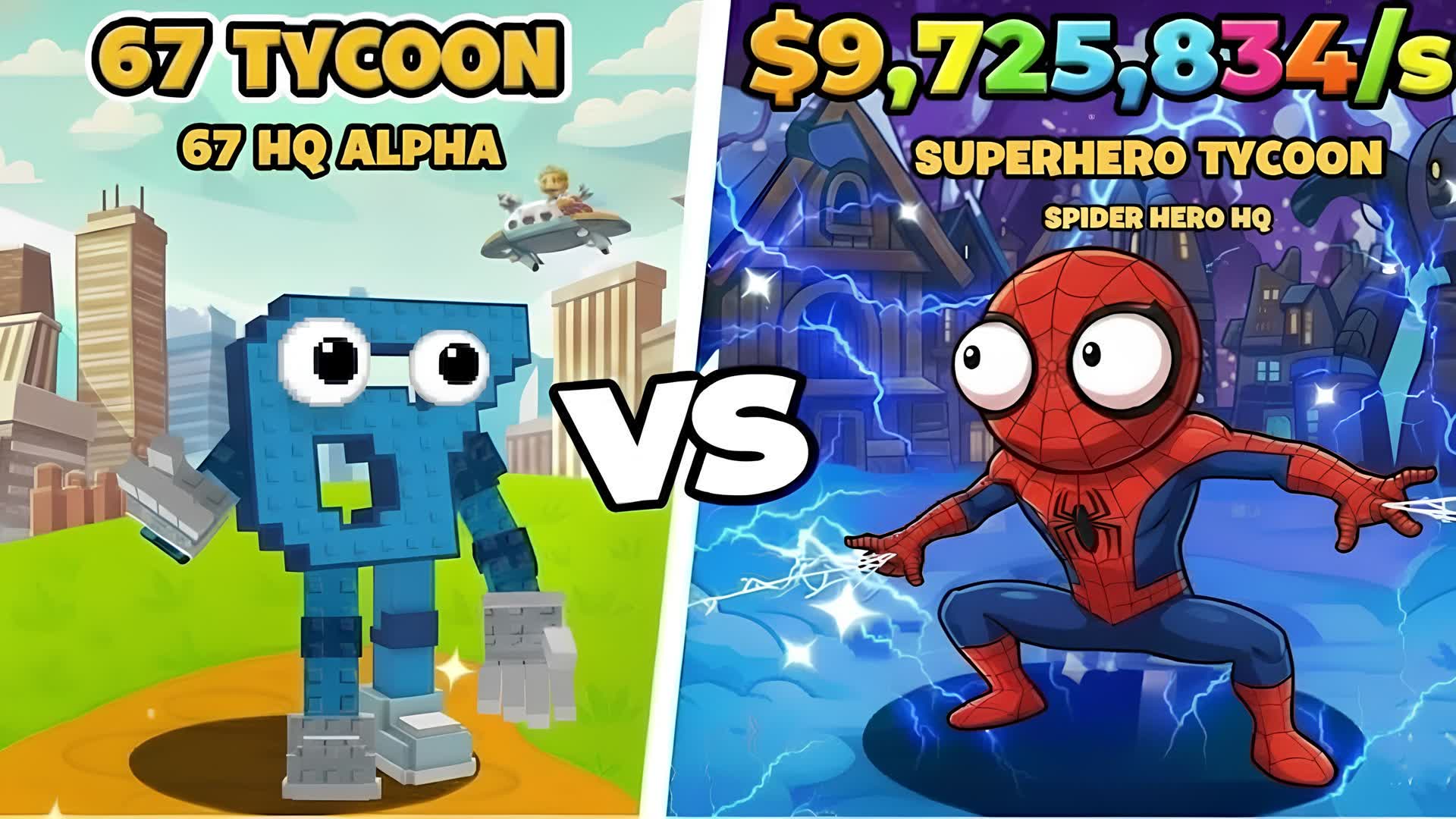 67 VS SUPERHERO TYCOON