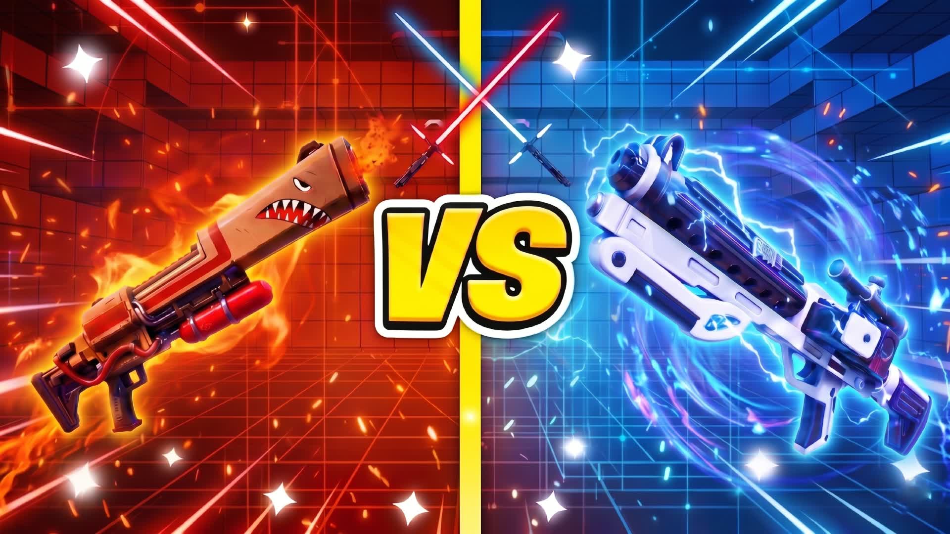 MEGA RED VS BLUE STAR WARS