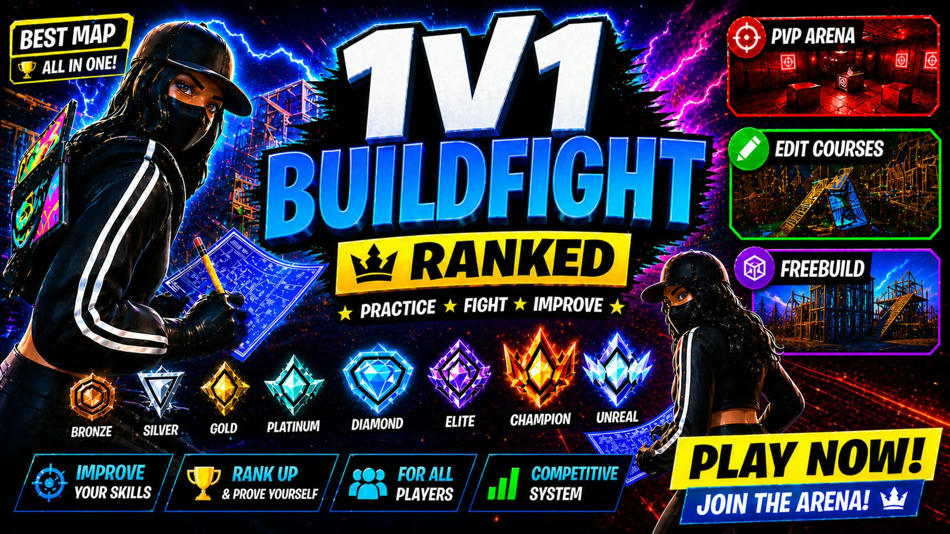 🔥 1V1 COMPÉTITIF•PROGRESSION & PRACTICE