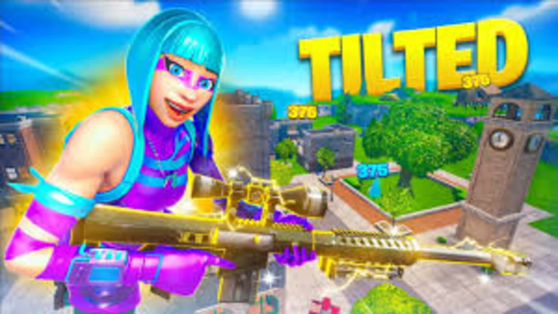 Sniper gun game at Tilted Tower !