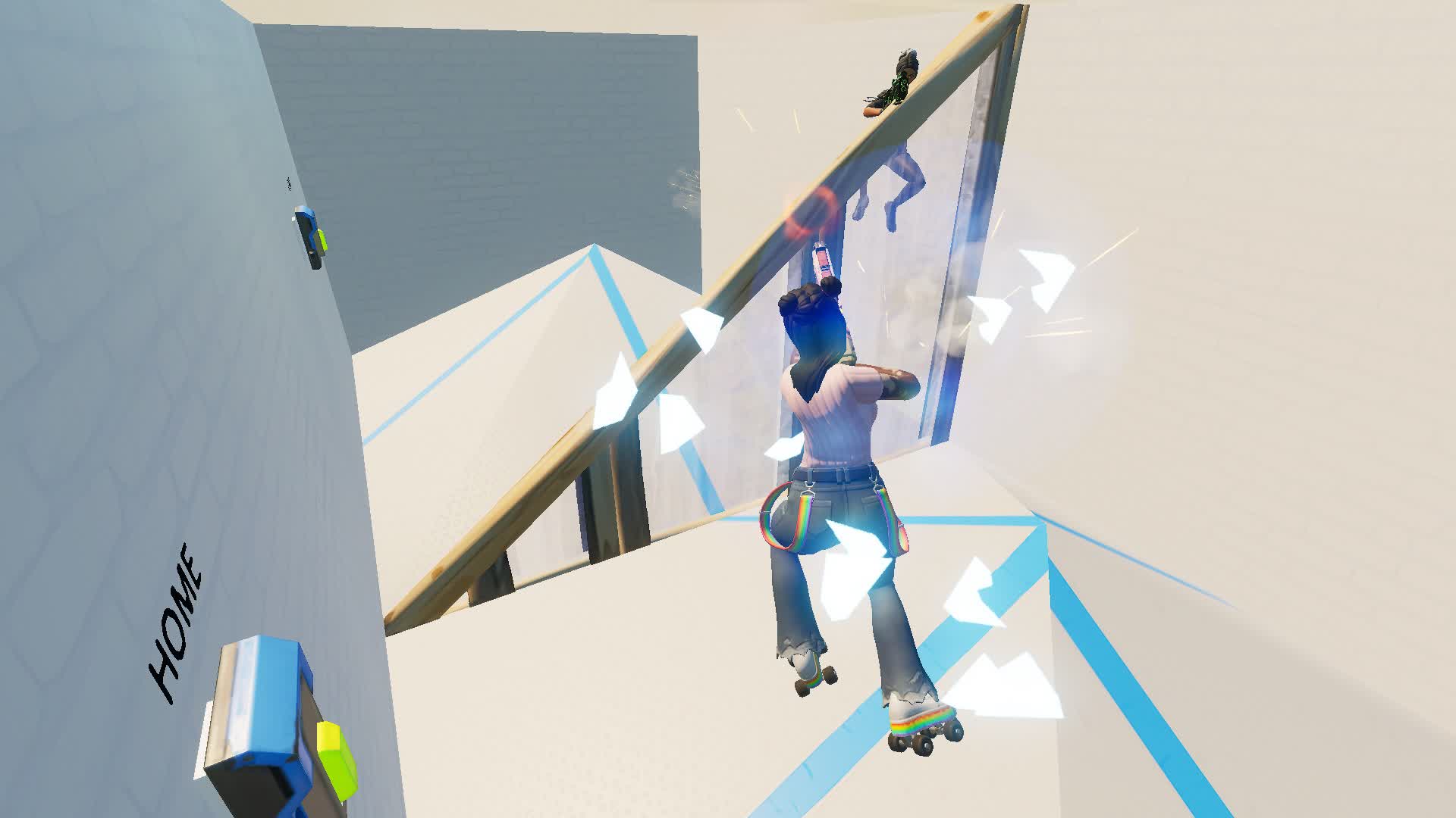1 WALL, 2 BOXES - 1v1 BOX FIGHT -