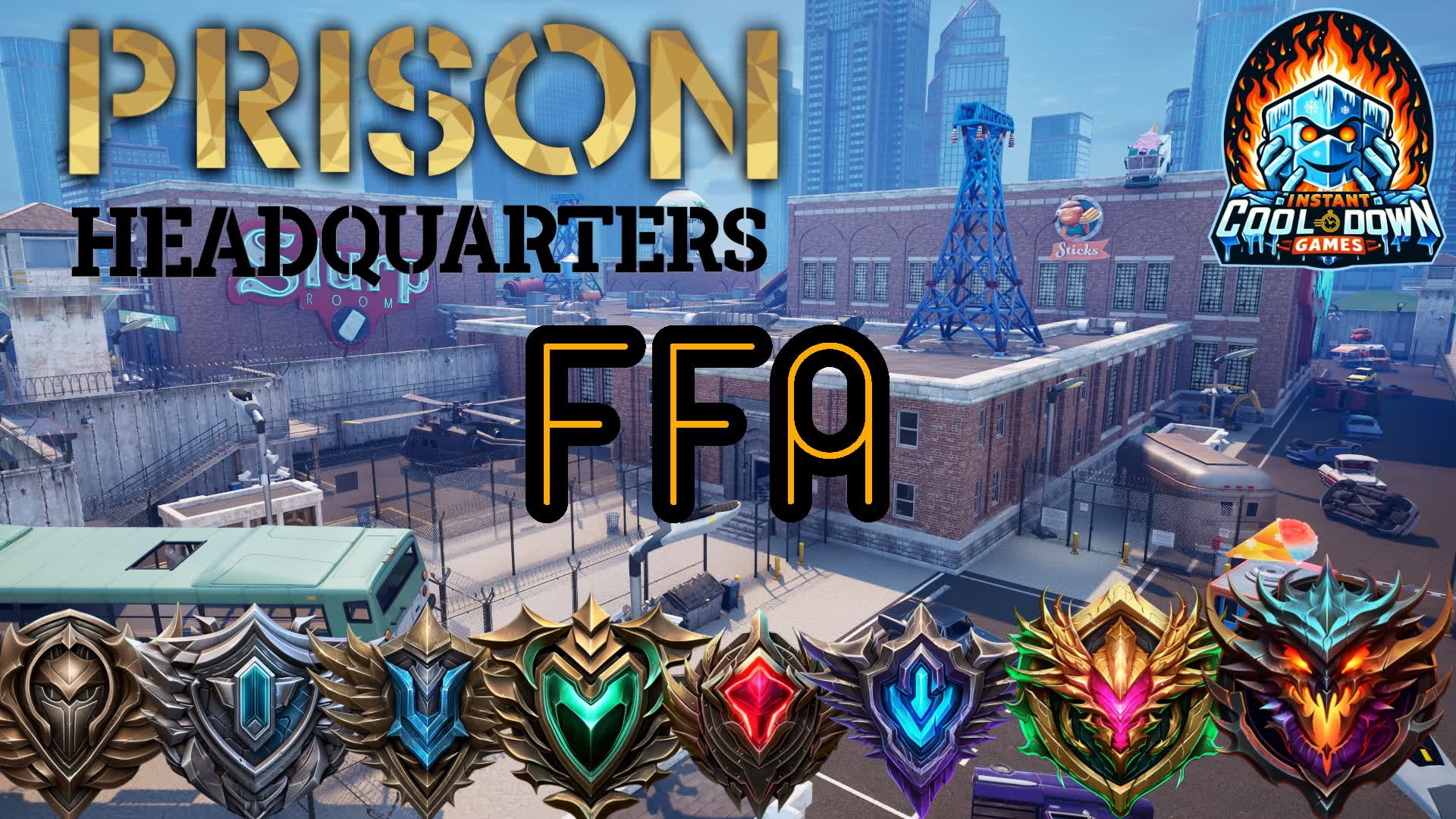 RANKED 🎯 Prison HQ 🎯 FFA