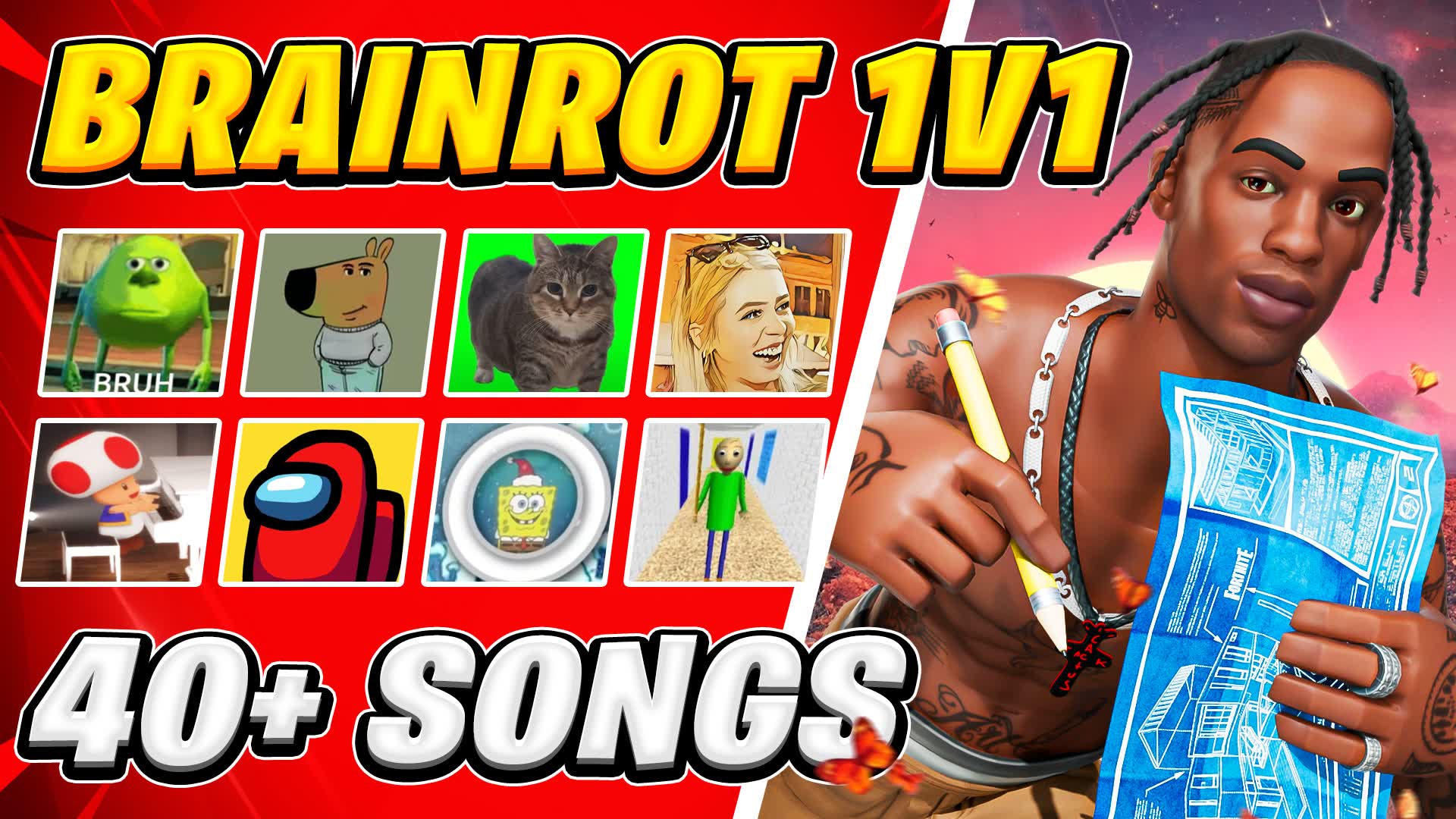 🧠BRAINROT 1V1 [ 40+ Tracks]🎵