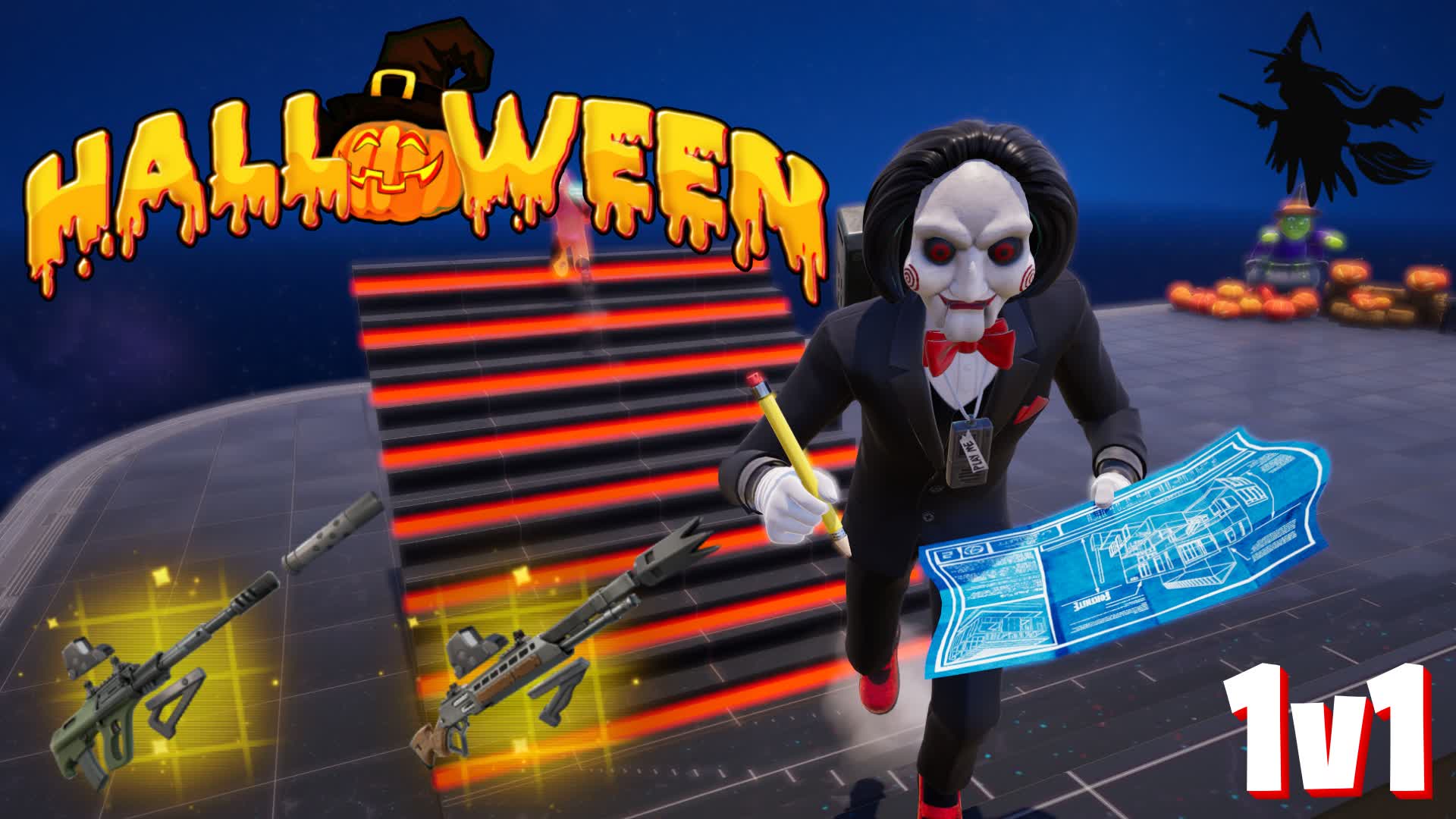 1V1 BUILD FIGHTS HALLOWEEN BHE