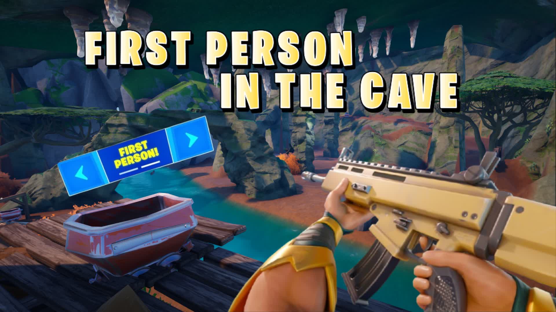 CAVE GUN GAME 👷- FIRST PERSON