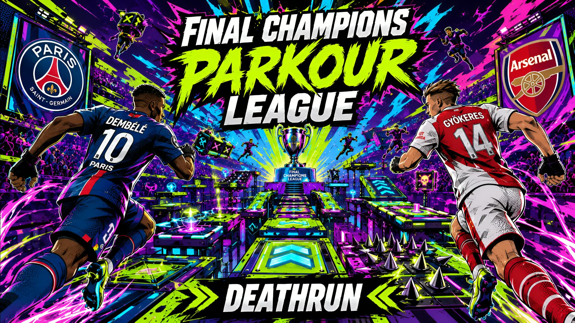 PARKOUR CHAMPIONS PSG vs ARSENAL DEATHRU