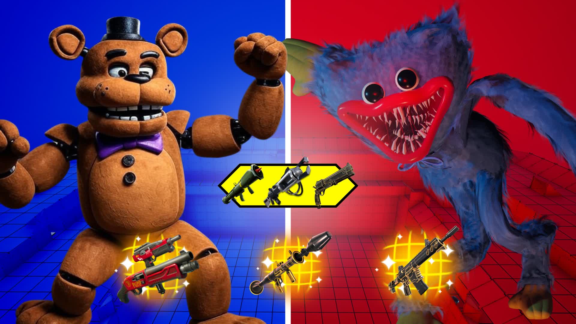 FREDDY VS HUGGY WUGGY 🔴 RED VS BLUE 🔵