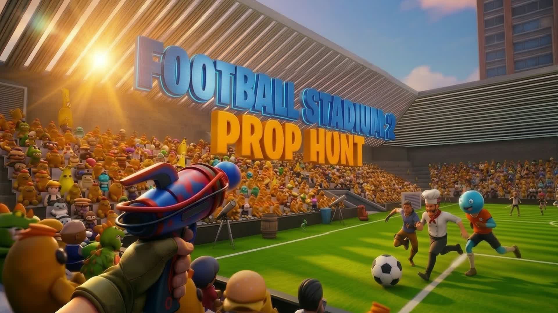 FOOTBALL STADIUM 2 PROP HUNT CACHE CACHE