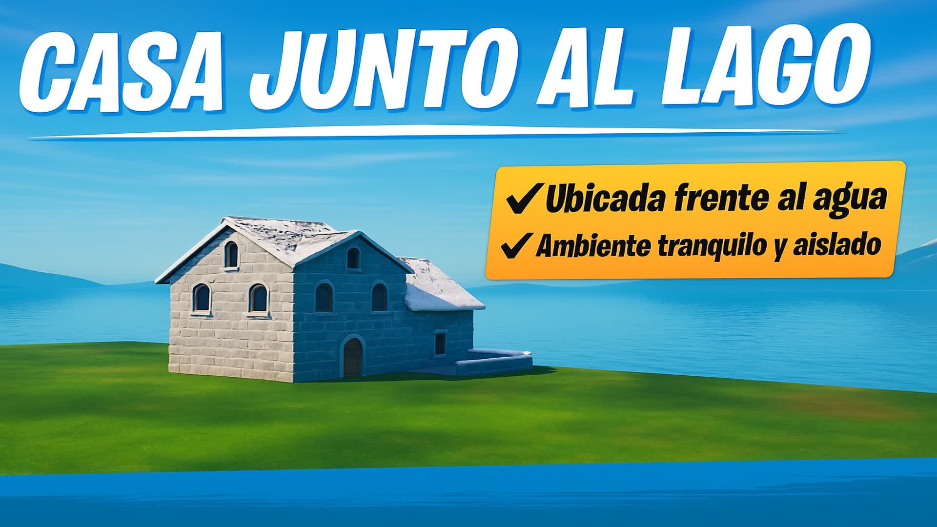 Casa junto al lago