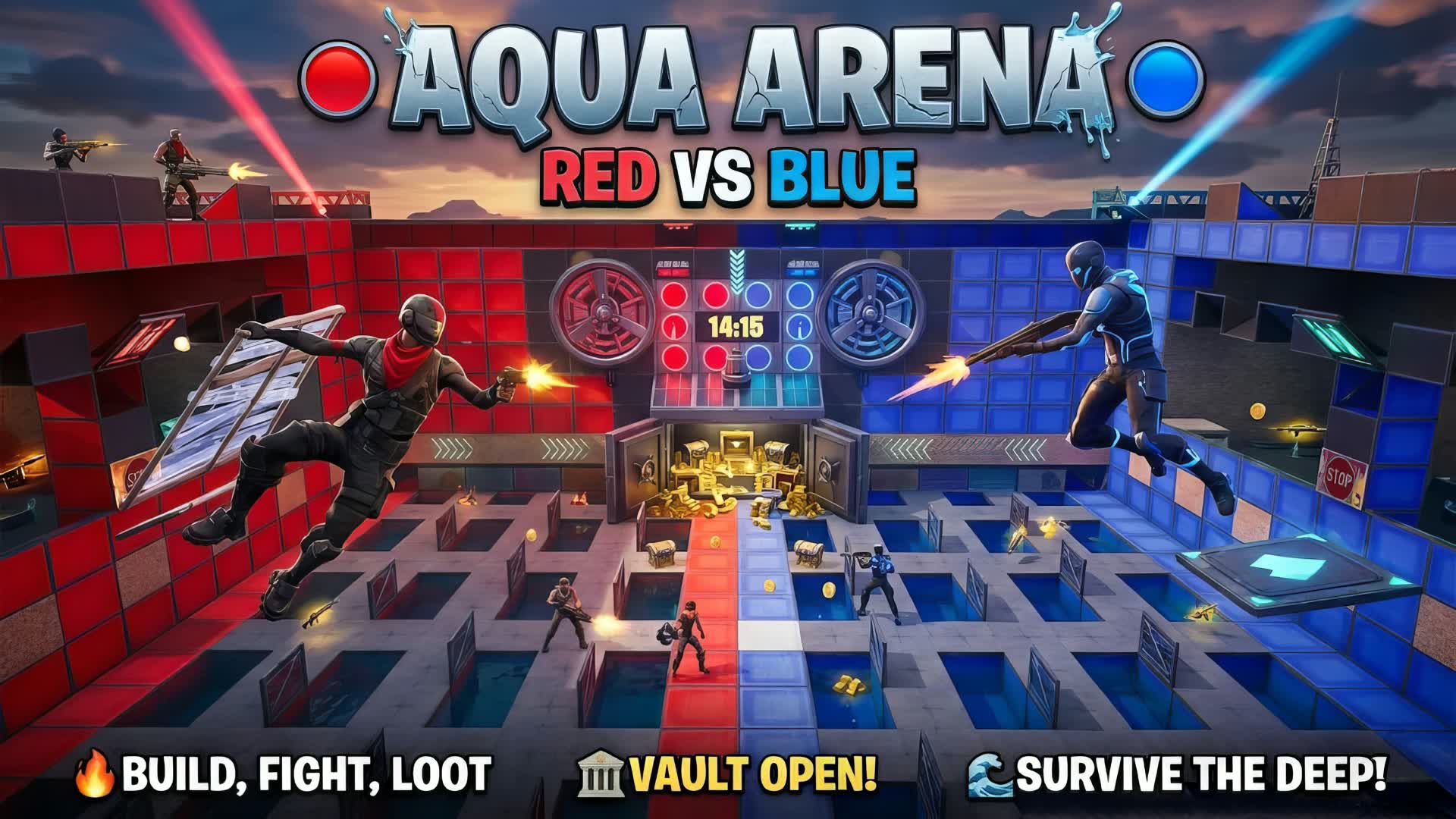 Aqua Arena: Red vs Blue🔴🔵