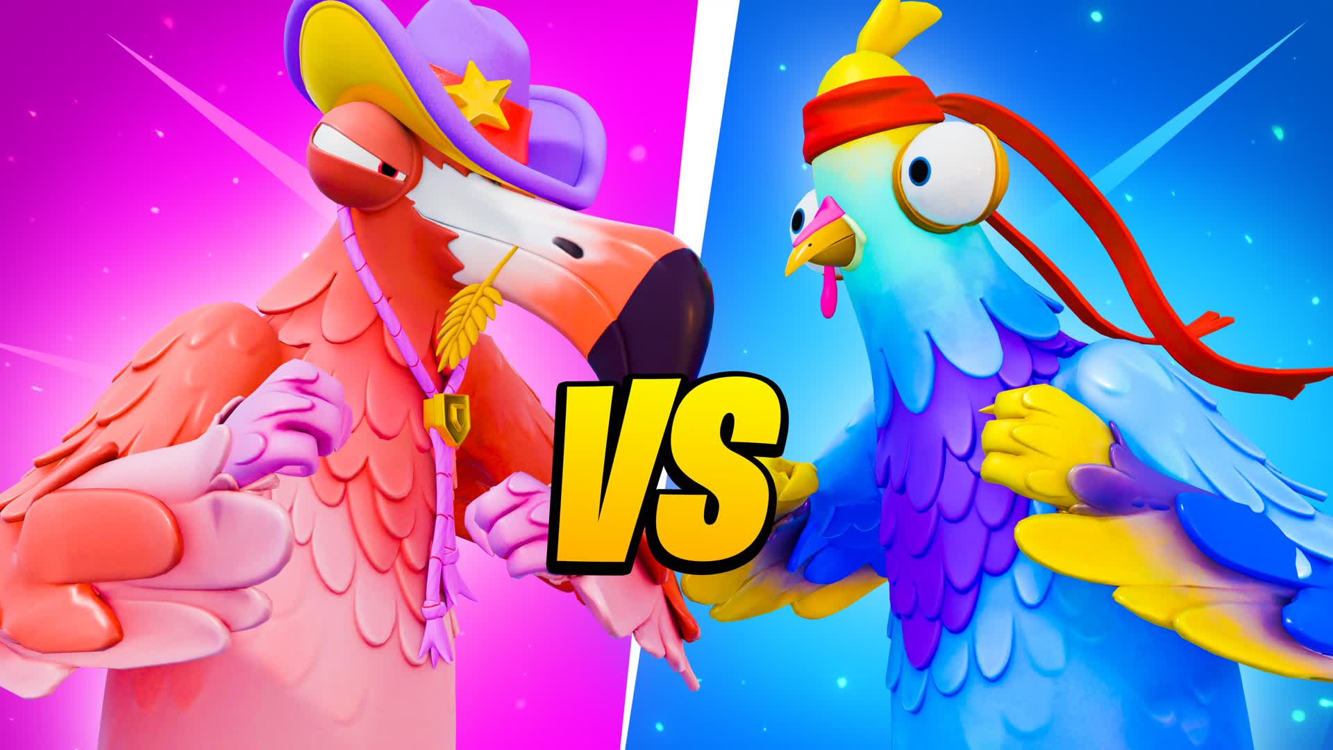 🚀PINK FLAMINGO VS BLUE FLAMINGO⭐