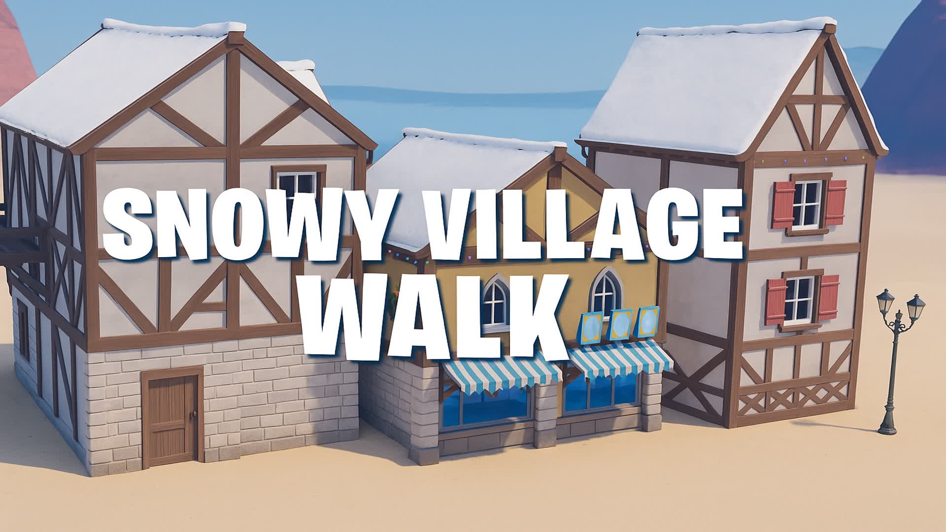 Snowy Village Walk