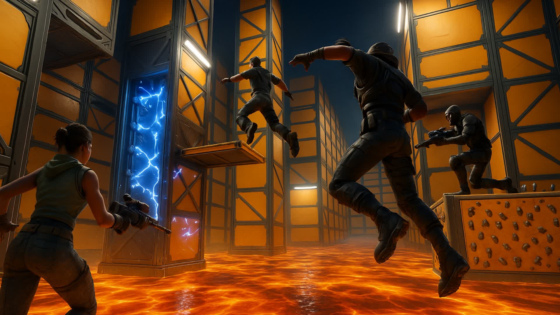 COURSE DE PARKOUR À ÉLIMINATIONS