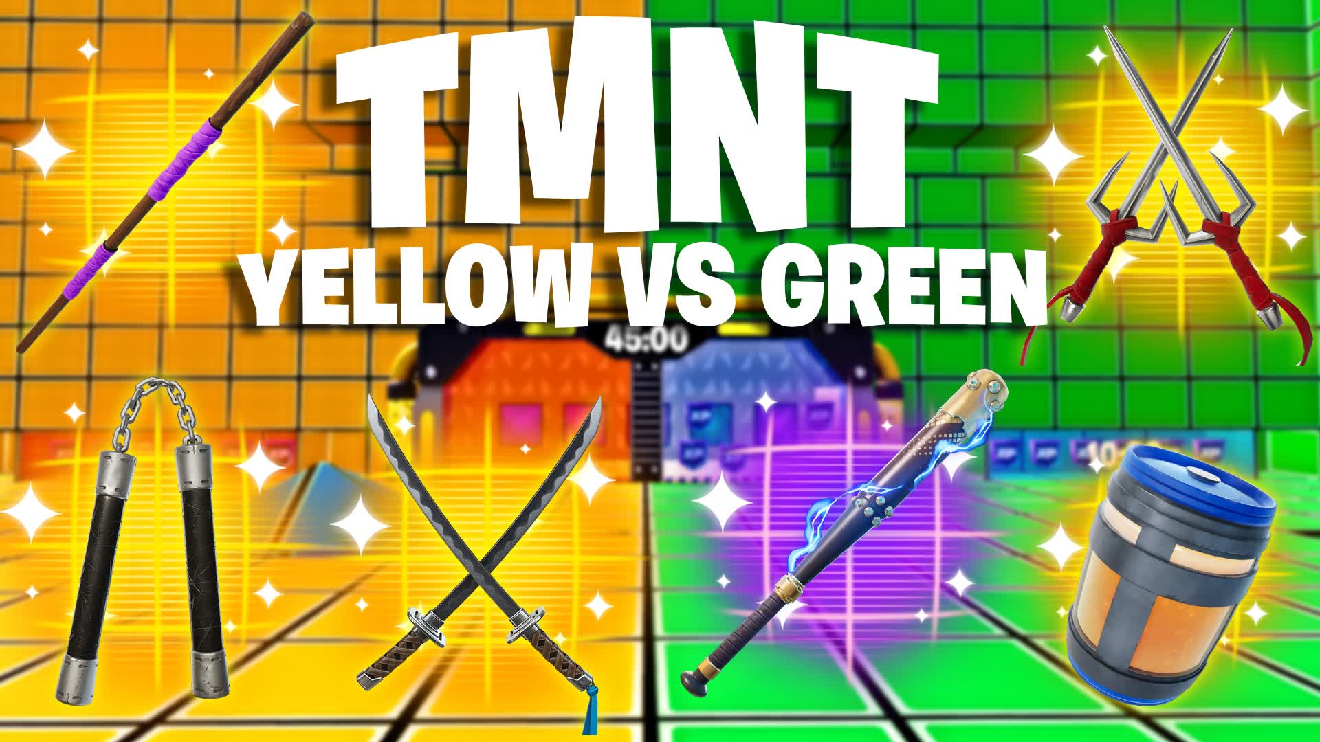 TMNT YELLOW VS GREEN 🟡​🟢​