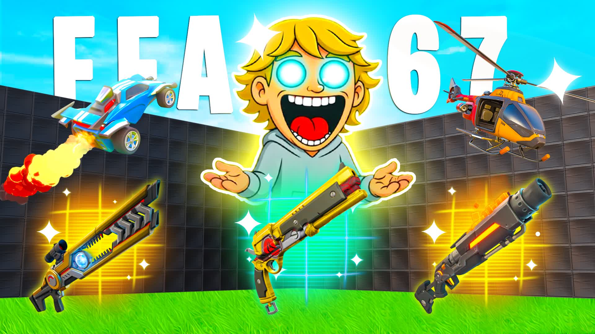 MEGA 67 🌈 ALL WEAPONS - BOSS FIGHT