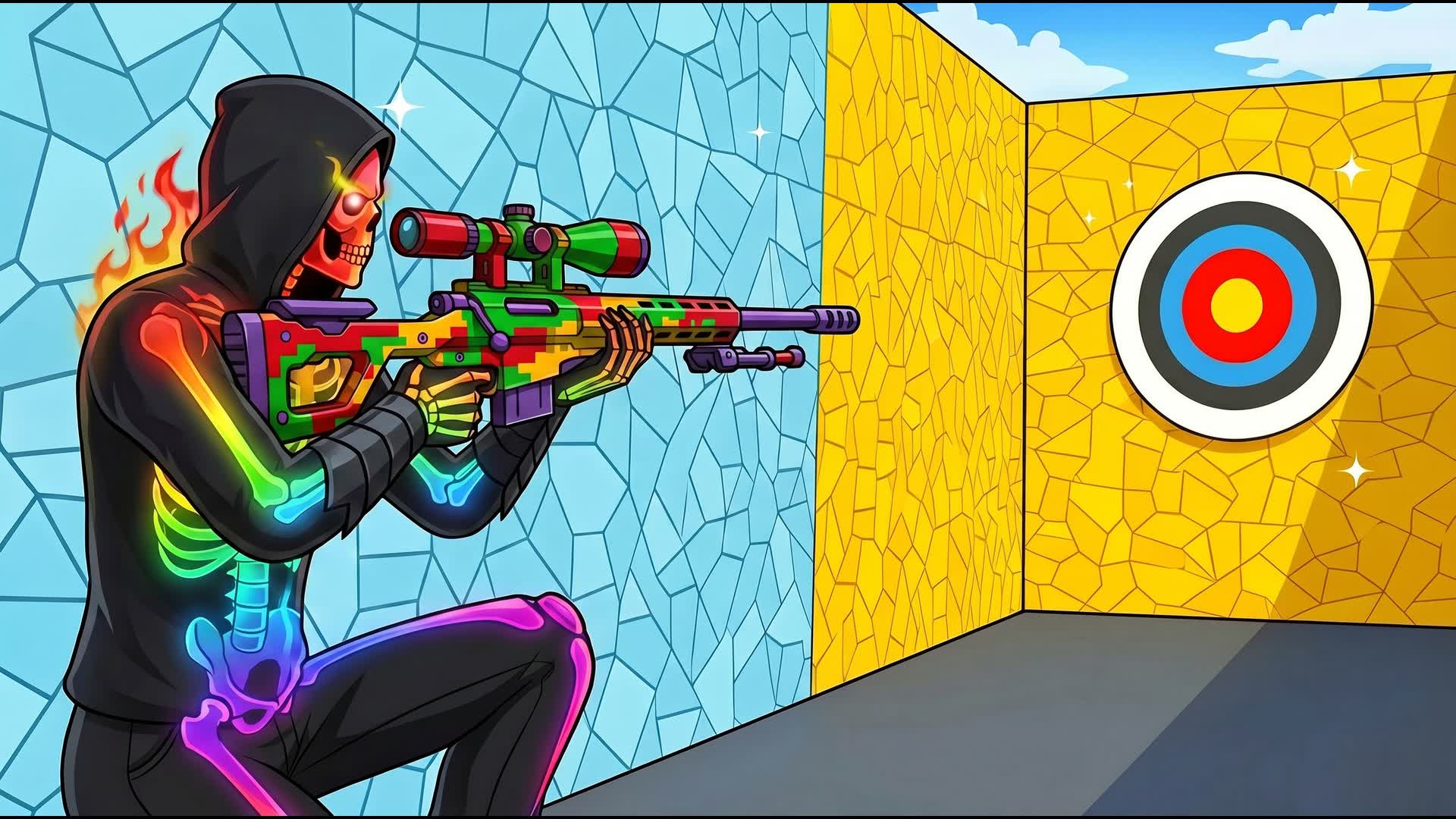 🎯AIM TRICKSHOT PARKOUR🎯