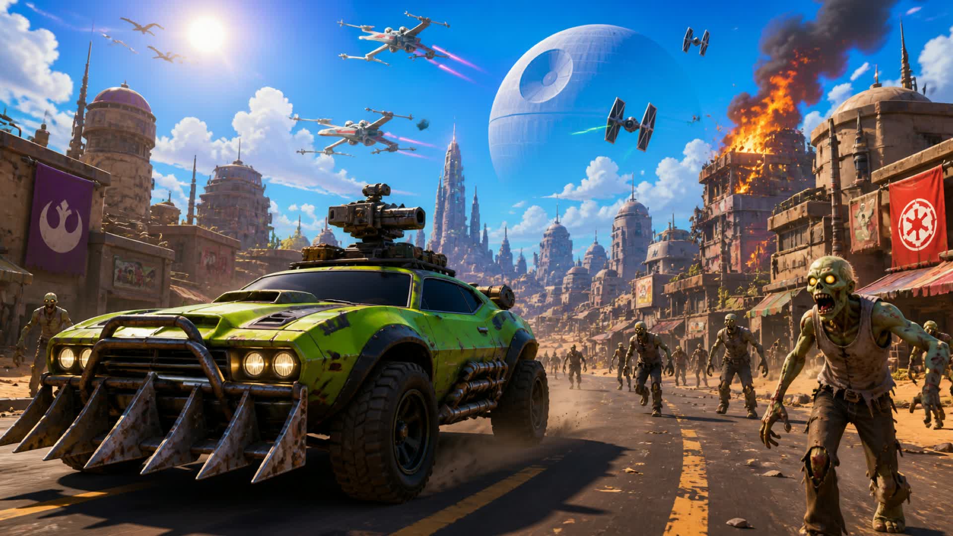 Star Wars Drive 🚗 FFA ⭐ Zombies 🧟