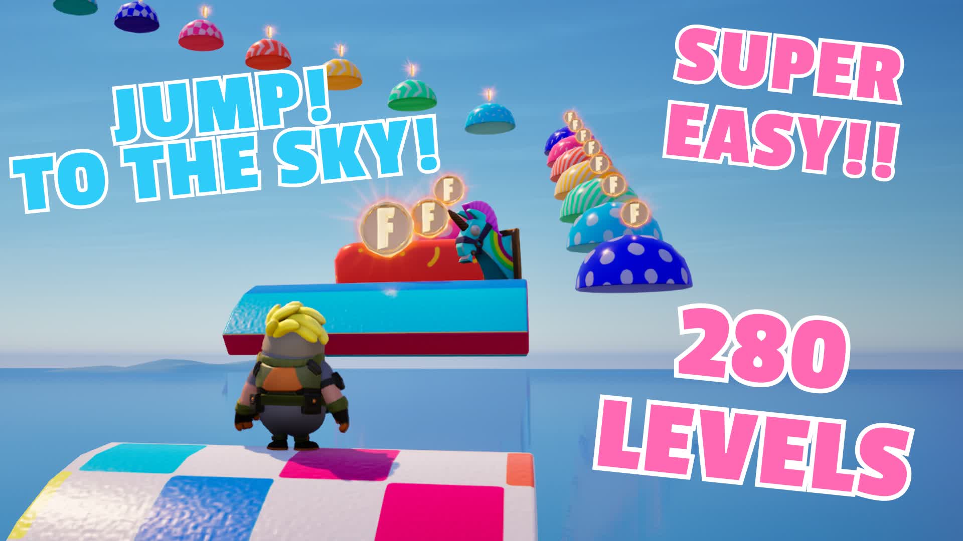 FALL GUYS SUPER EASY PARKOUR 280 LEVEL
