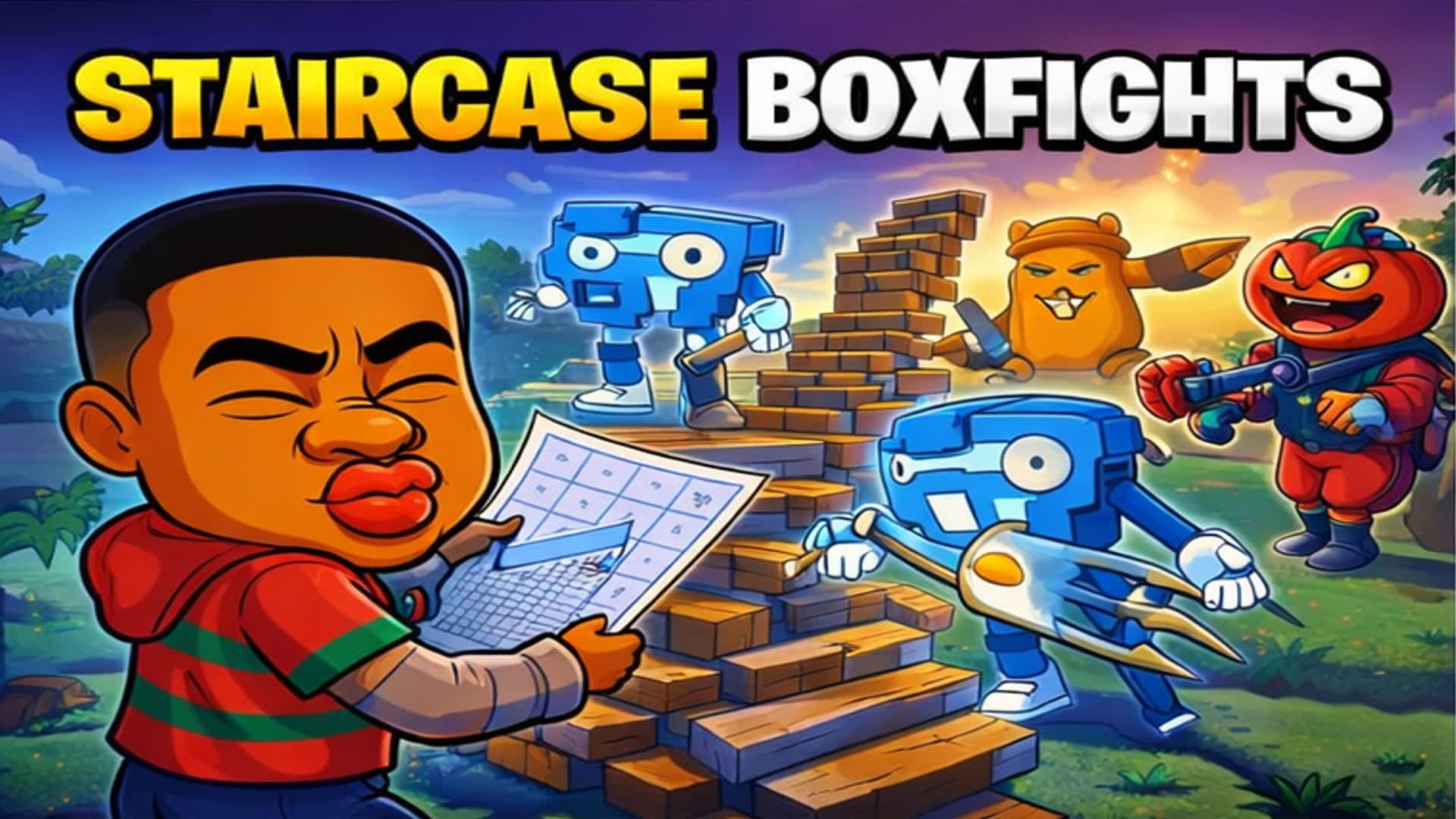 📦 STAIRCASE BOXFIGHTS 📦