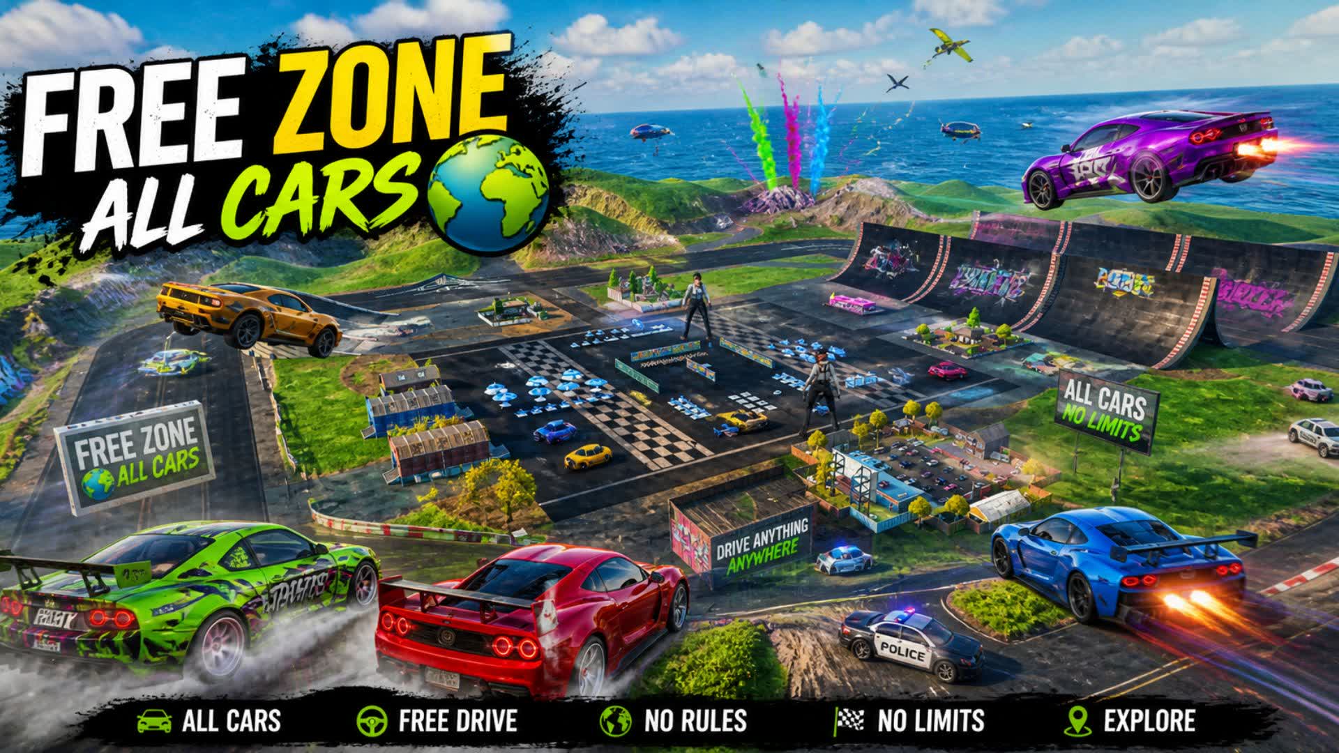 🌎 FREE ZONE - ALL CARS