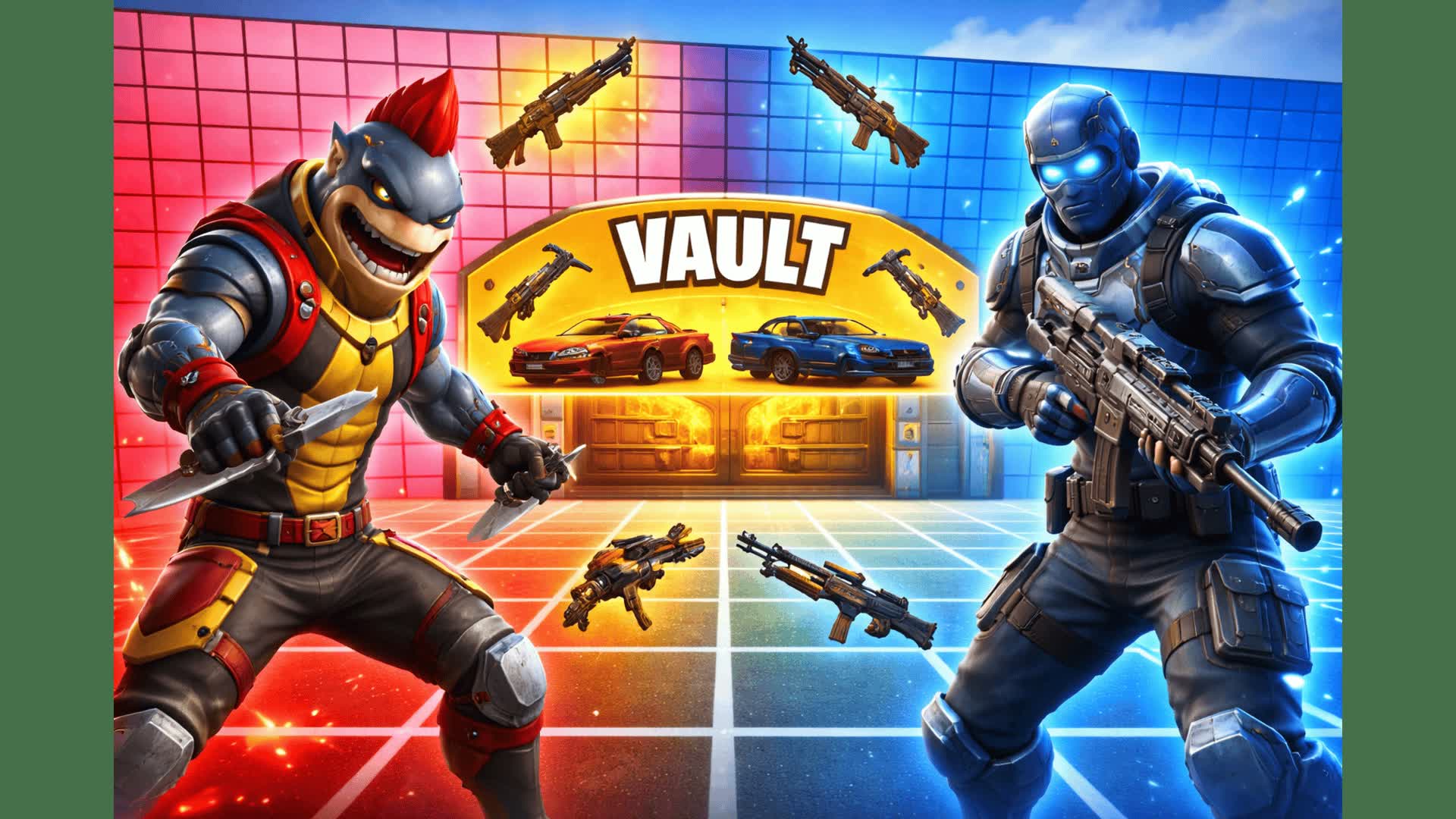RED VS BLUE FOOTBALL THEMED