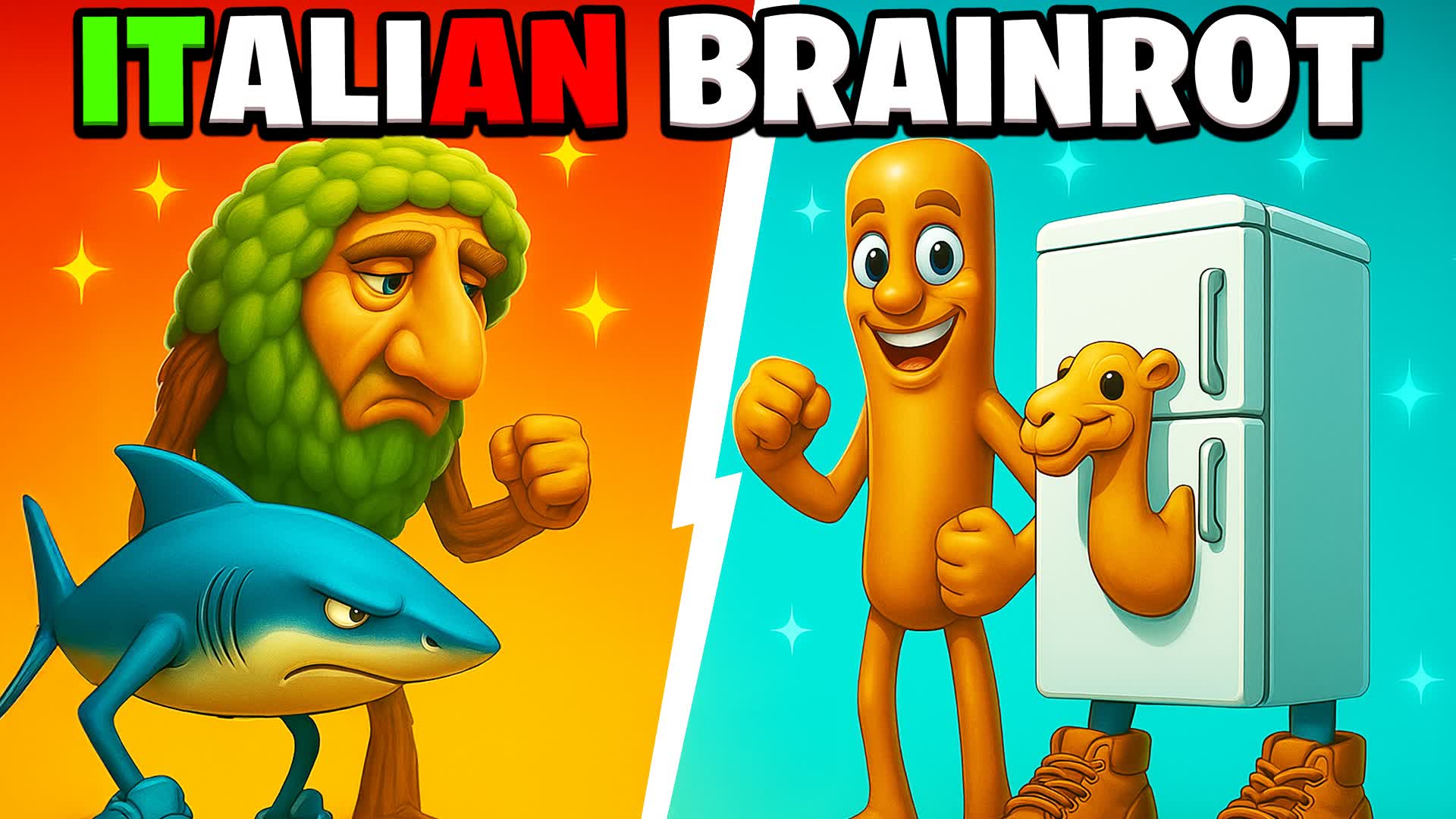 🤣ITALIAN BRAINROT RED VS BLUE 🔴🔵