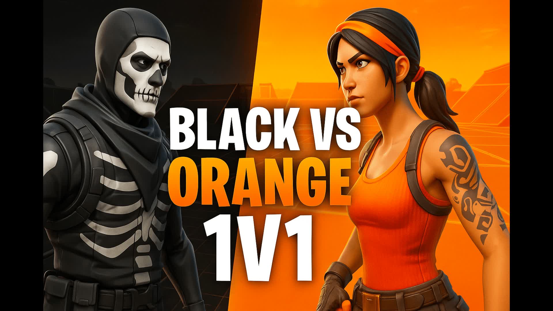 SUPER 1V1 ORANGE VS BLACK