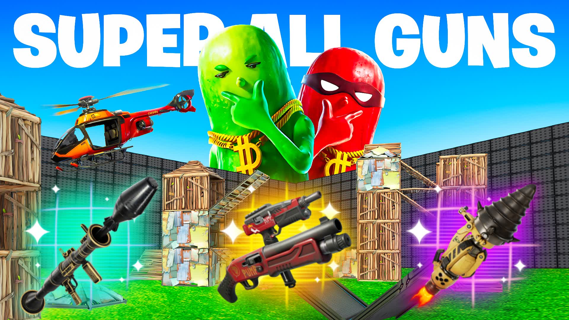 SUPER ALL WEAPONS - 1V1 WITH EVERY GUN