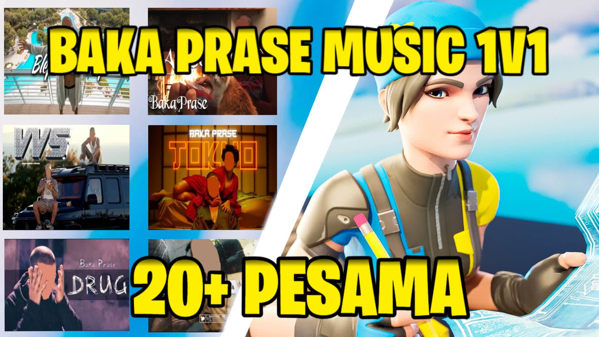 BAKA PRASE MUSIC 1V1🎵 [20+ PESAMA]