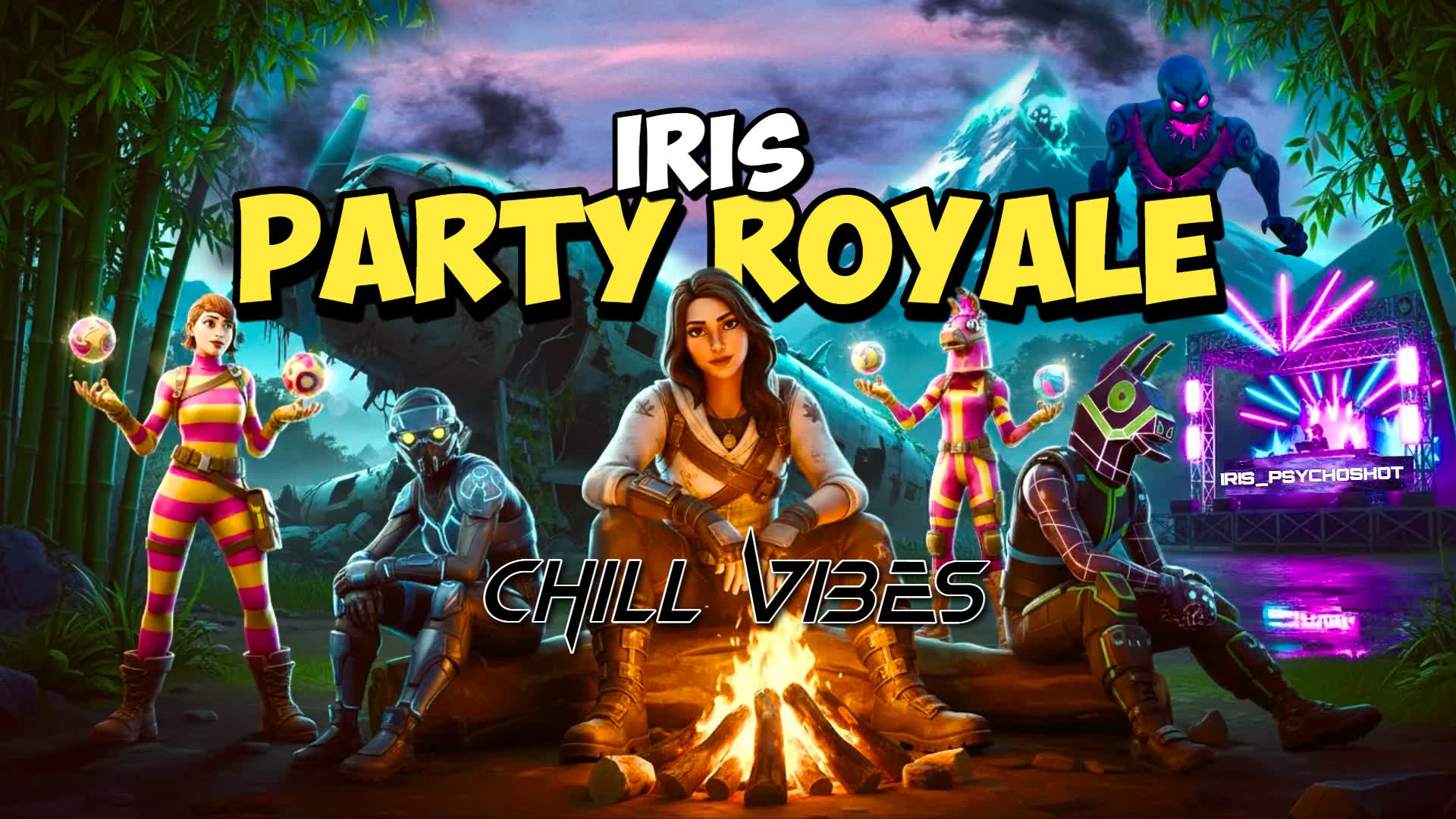 PSY PARTY ROYALE 👽 IRIS VIBES and CHILL