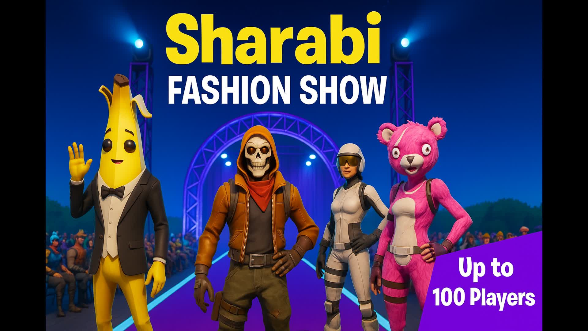 Sharabi Map Fashion show 100 players!