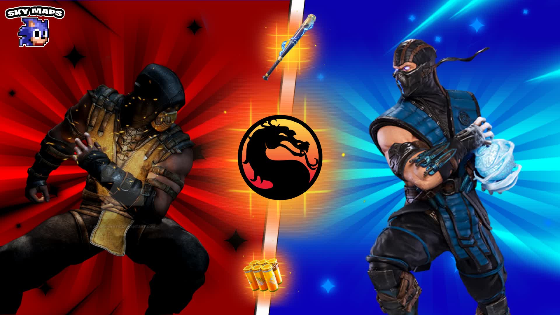 SCORPION VS SUB ZERO ❄️🔥 MORTAL KOMBAT
