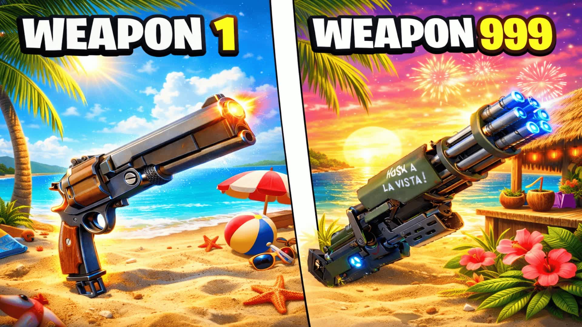 🏖️GUN GAME🔫SUMMER ONE SHOT The Shark
