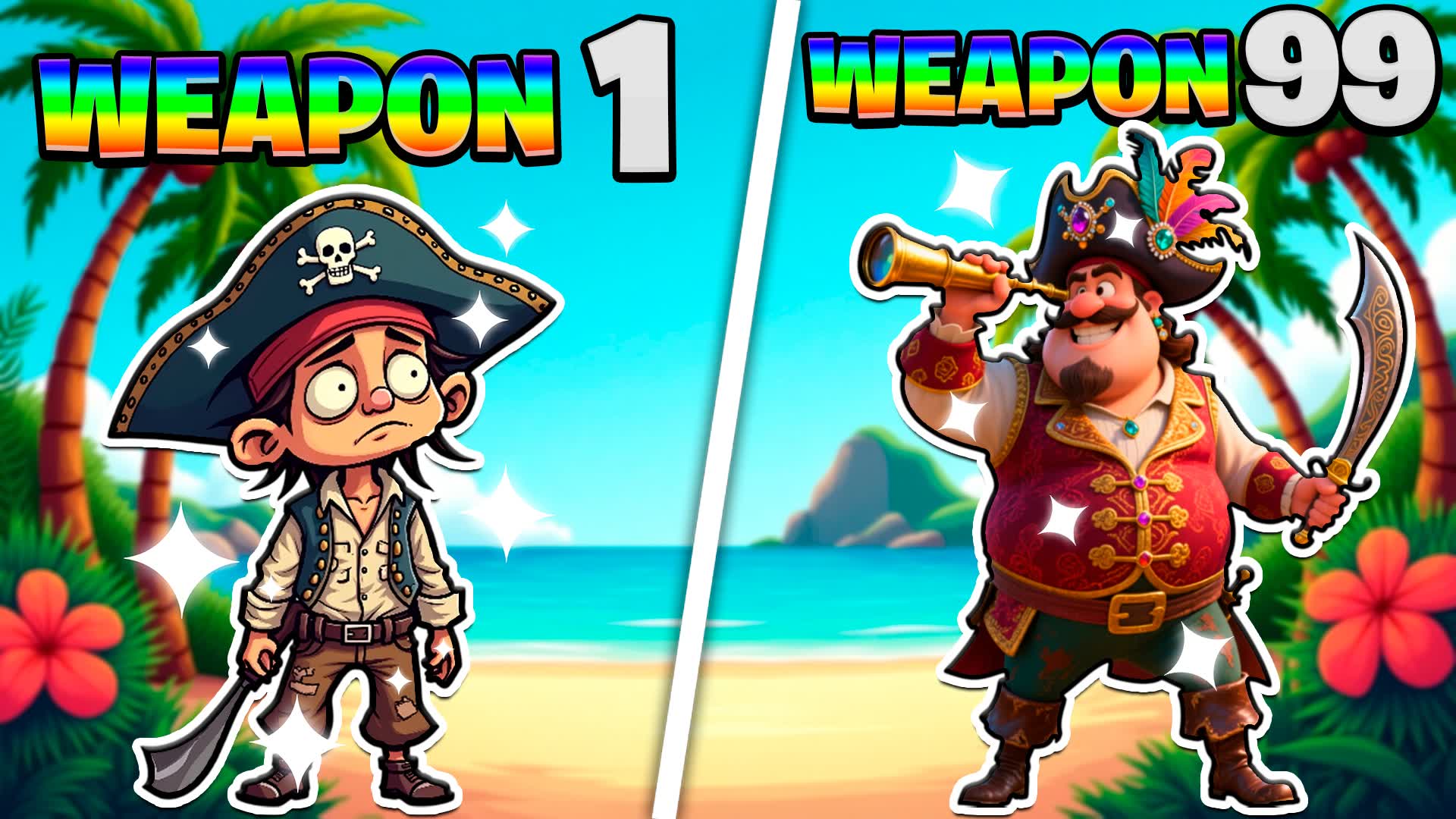 🏝️TREASURE ISLAND🏝️: GUNGAME ONE SHOT