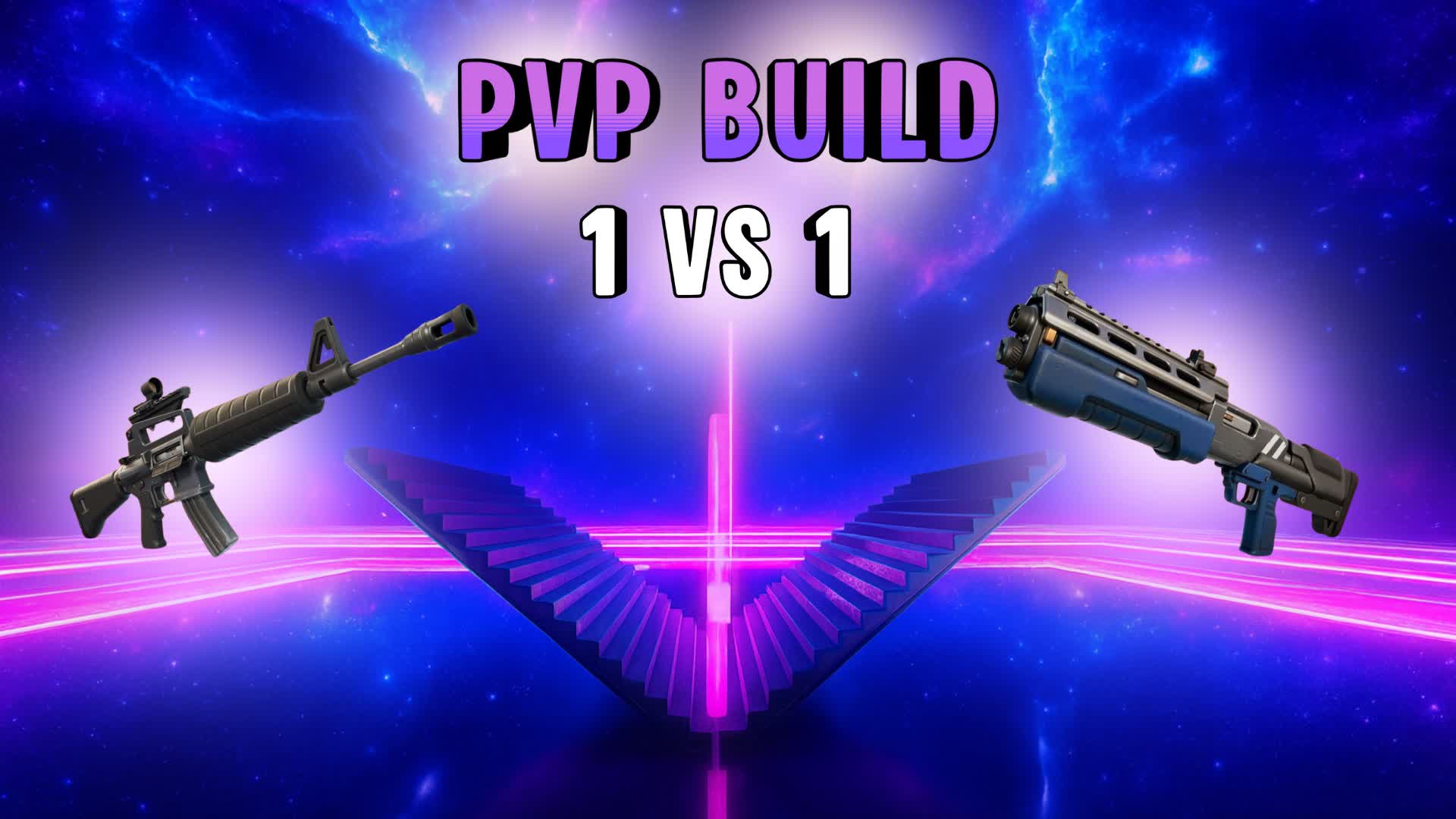 PURPLE GALAXY 1VS1 BUILD FIGHT