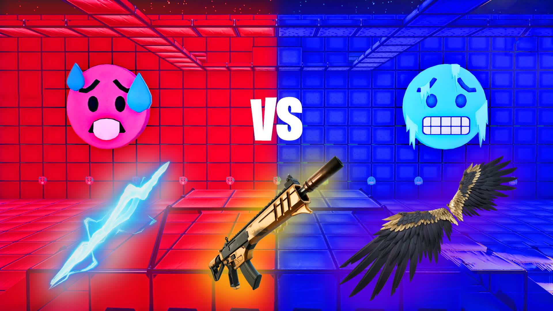 Emoji 🥵Red vs Blue🥶